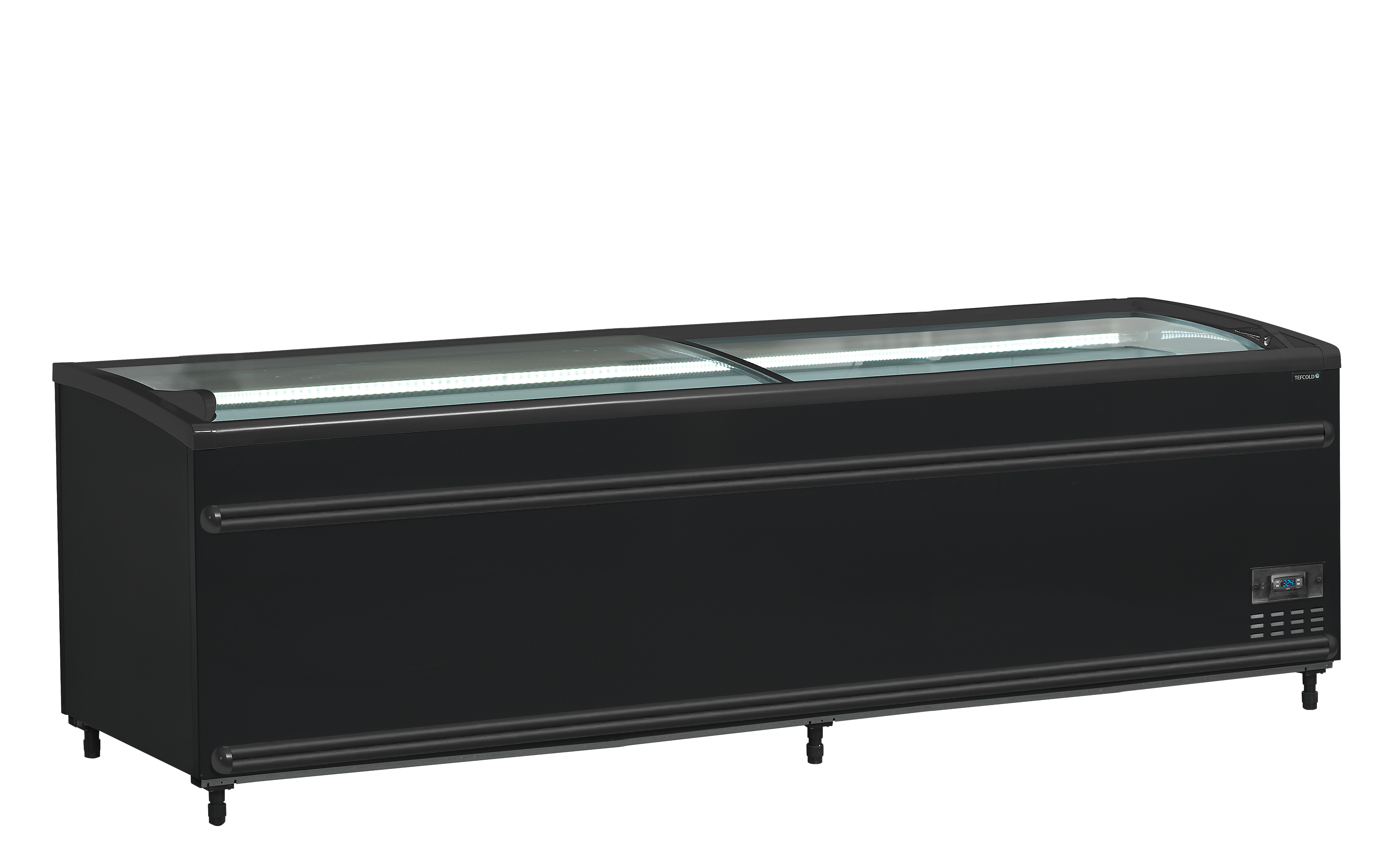 Zwarte supermarktkoeler/-vriezer - TEFCOLD