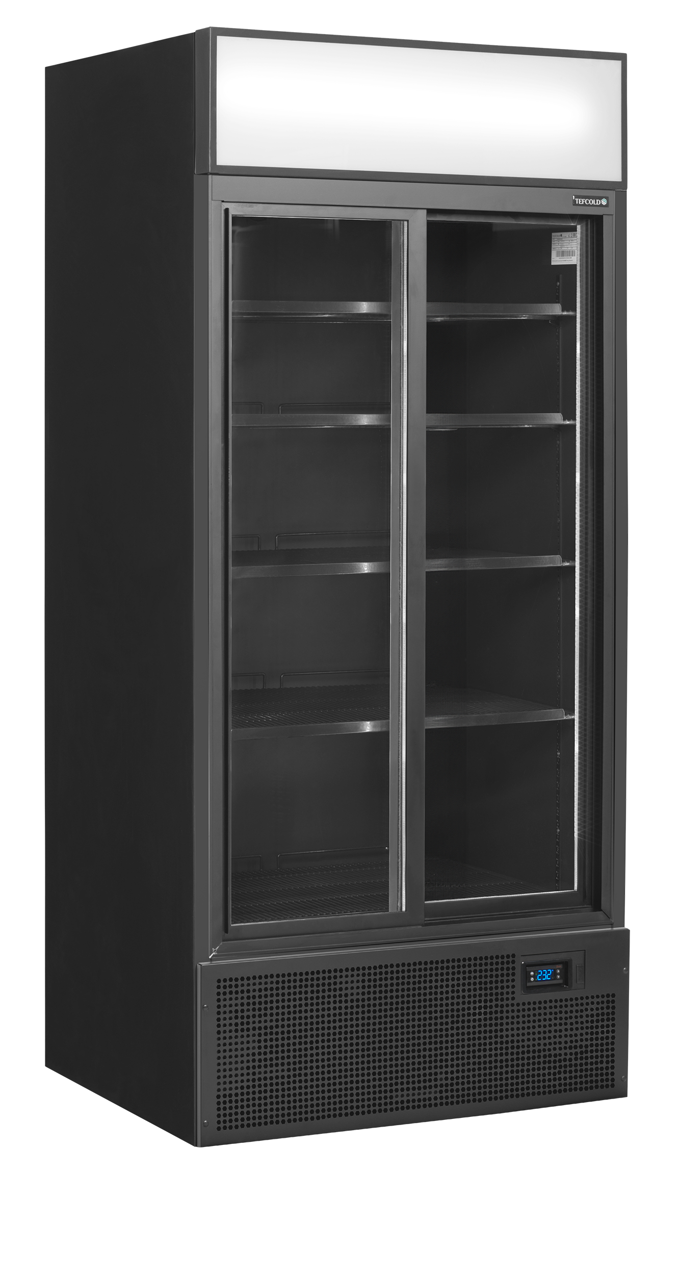 Zwarte displaykoeler - TEFCOLD