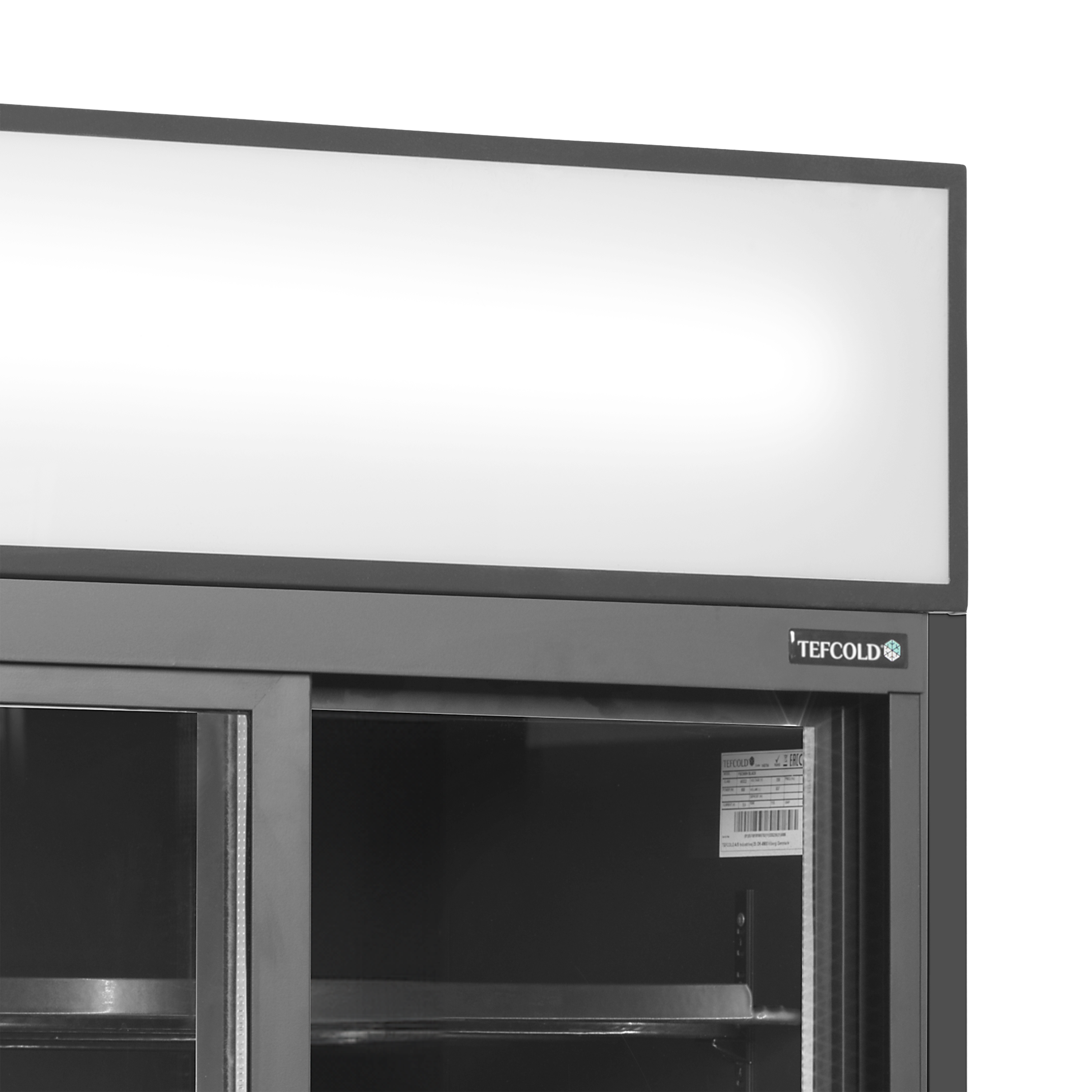 Zwarte displaykoeler - TEFCOLD