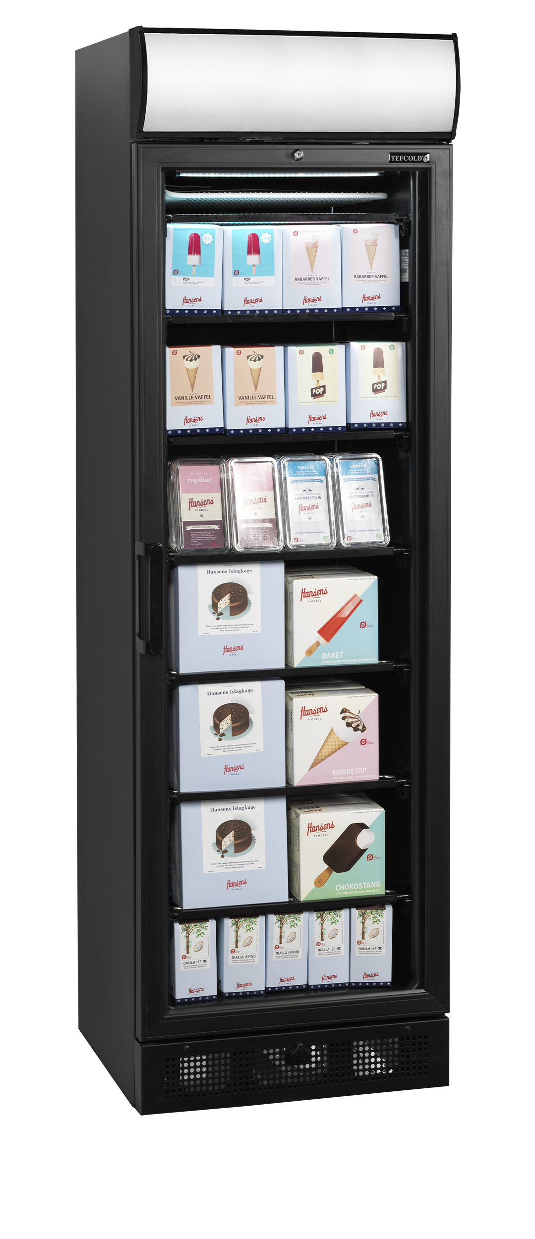 TEFCOLD Glastür für Gefrierschrank - UFSC371GCP Schwarz