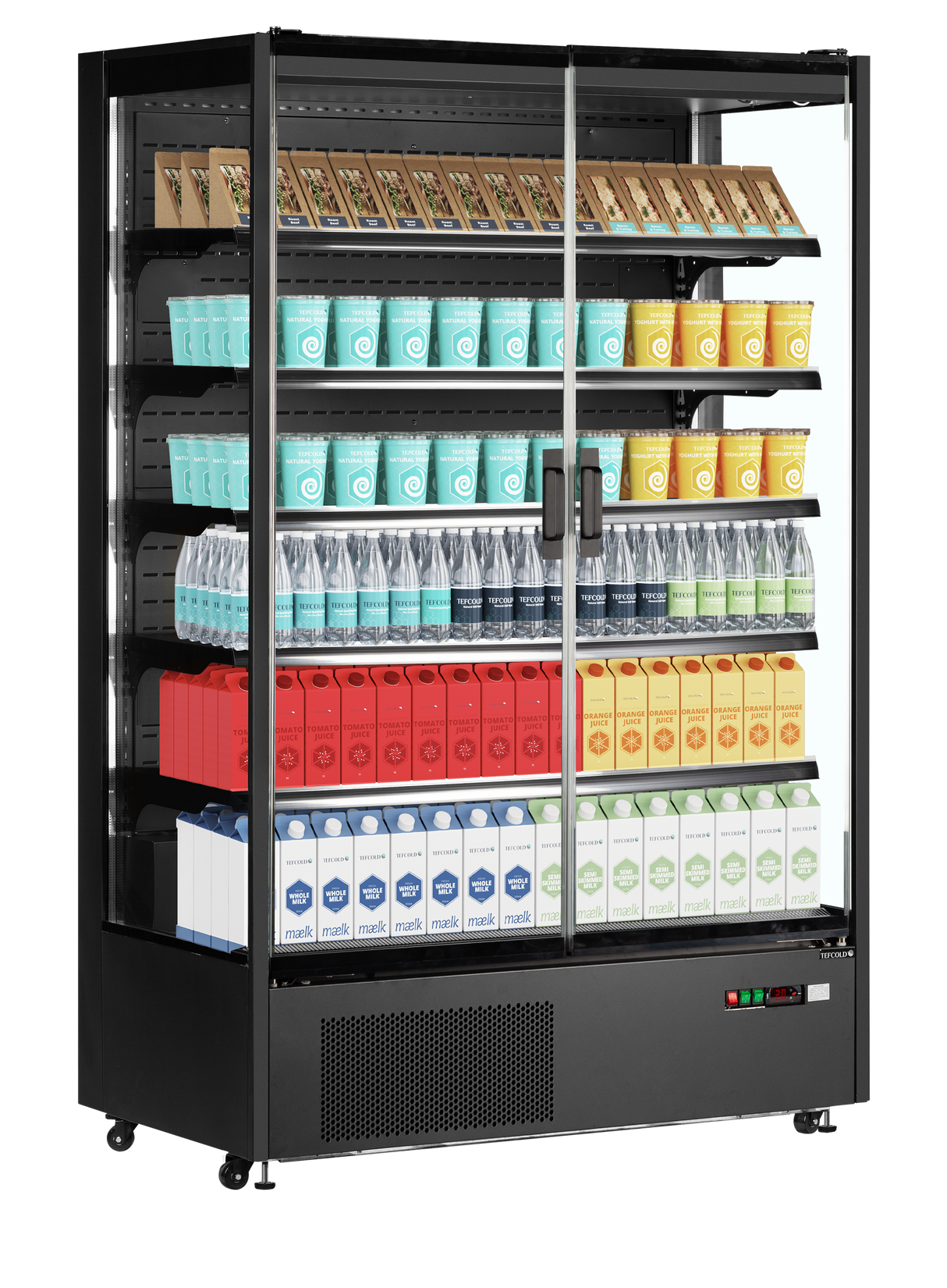 TEFCOLD Multideck cooler, supermarket - PC1250B