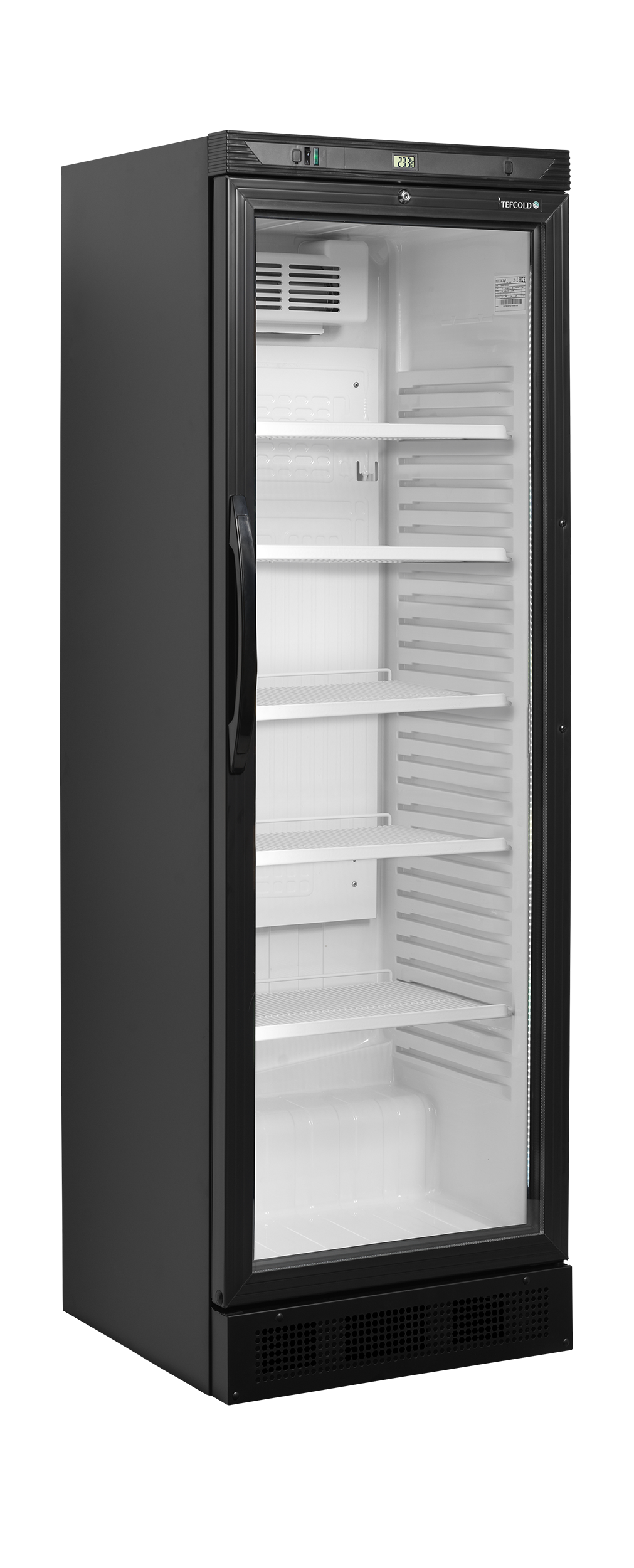 TEFCOLD Flaschenkühler - CEV425 1 LED Innen weiß Außen schwarz (T401)