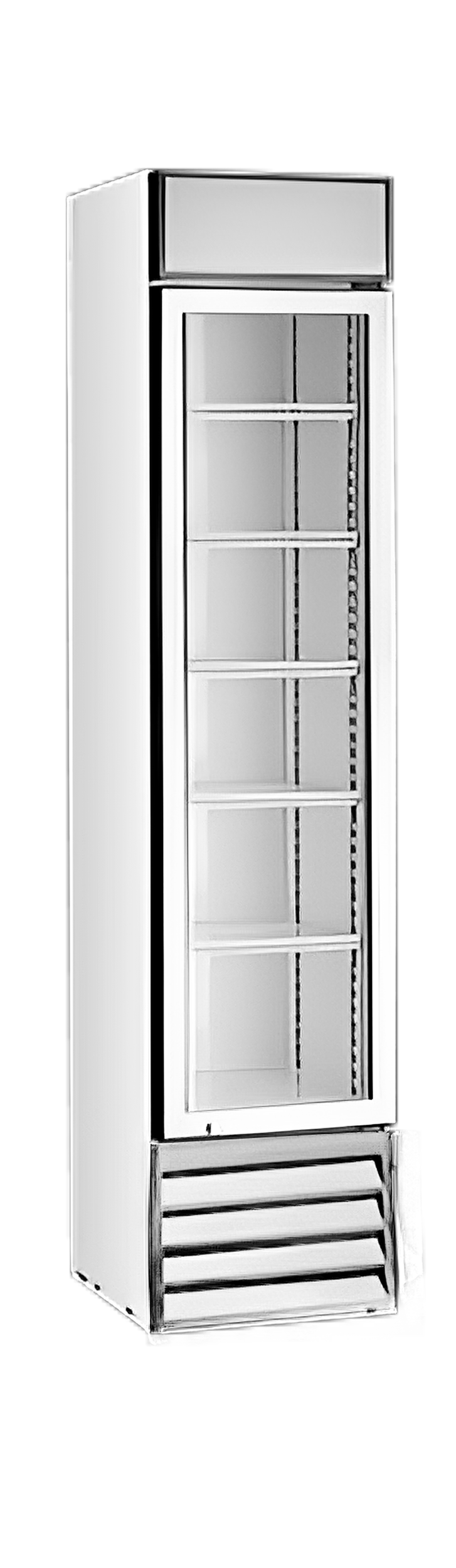 TEFCOLD Schlanker Displaykühler - Glastür - ARV165