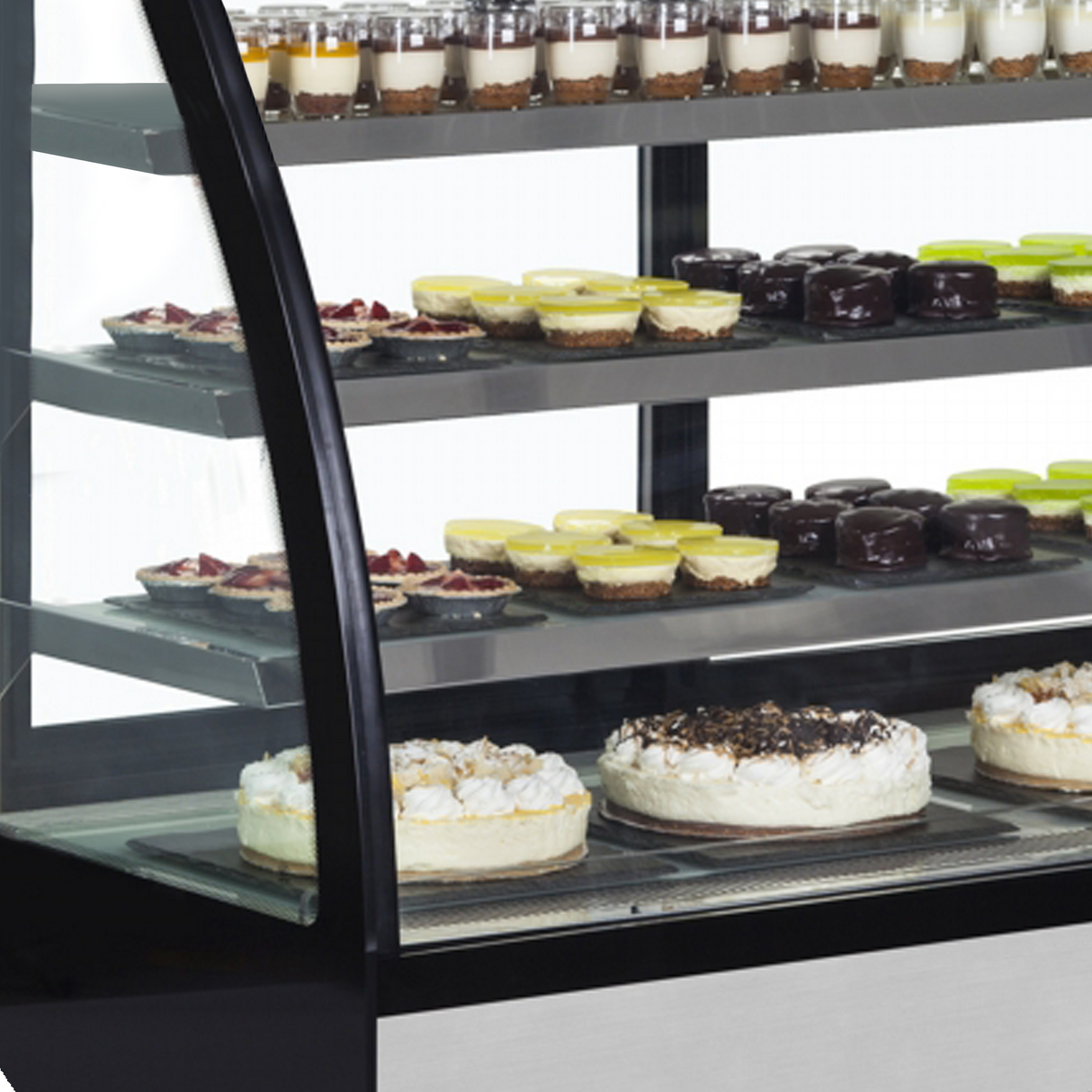 TEFCOLD Refrigerated display case - LPD1500C/BLACK
