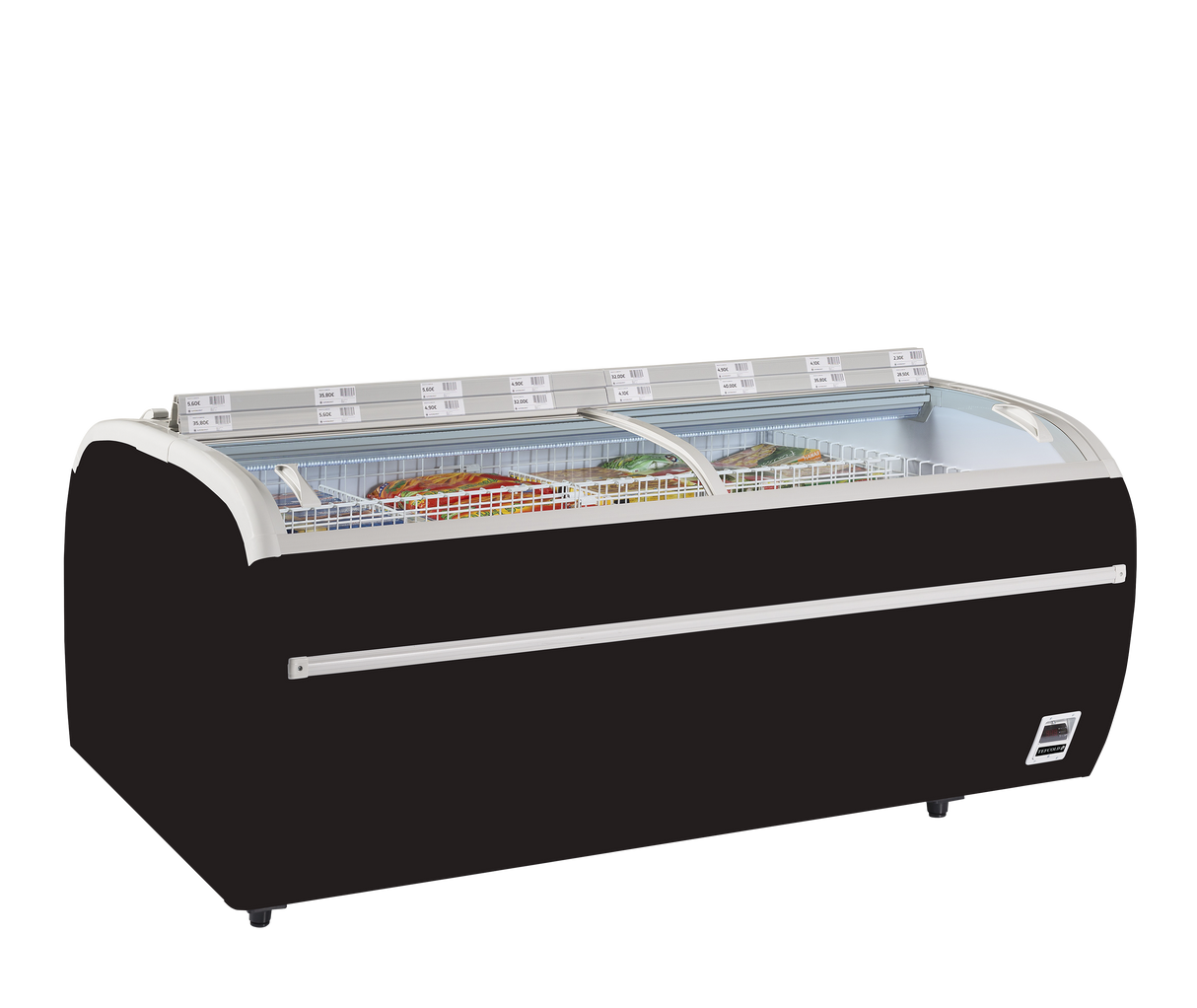 Zwarte supermarktkoeler/-vriezer - TEFCOLD