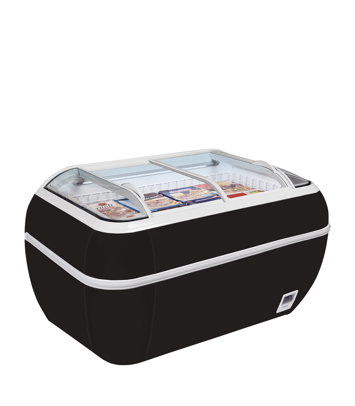 Zwarte supermarktvriezer - TEFCOLD