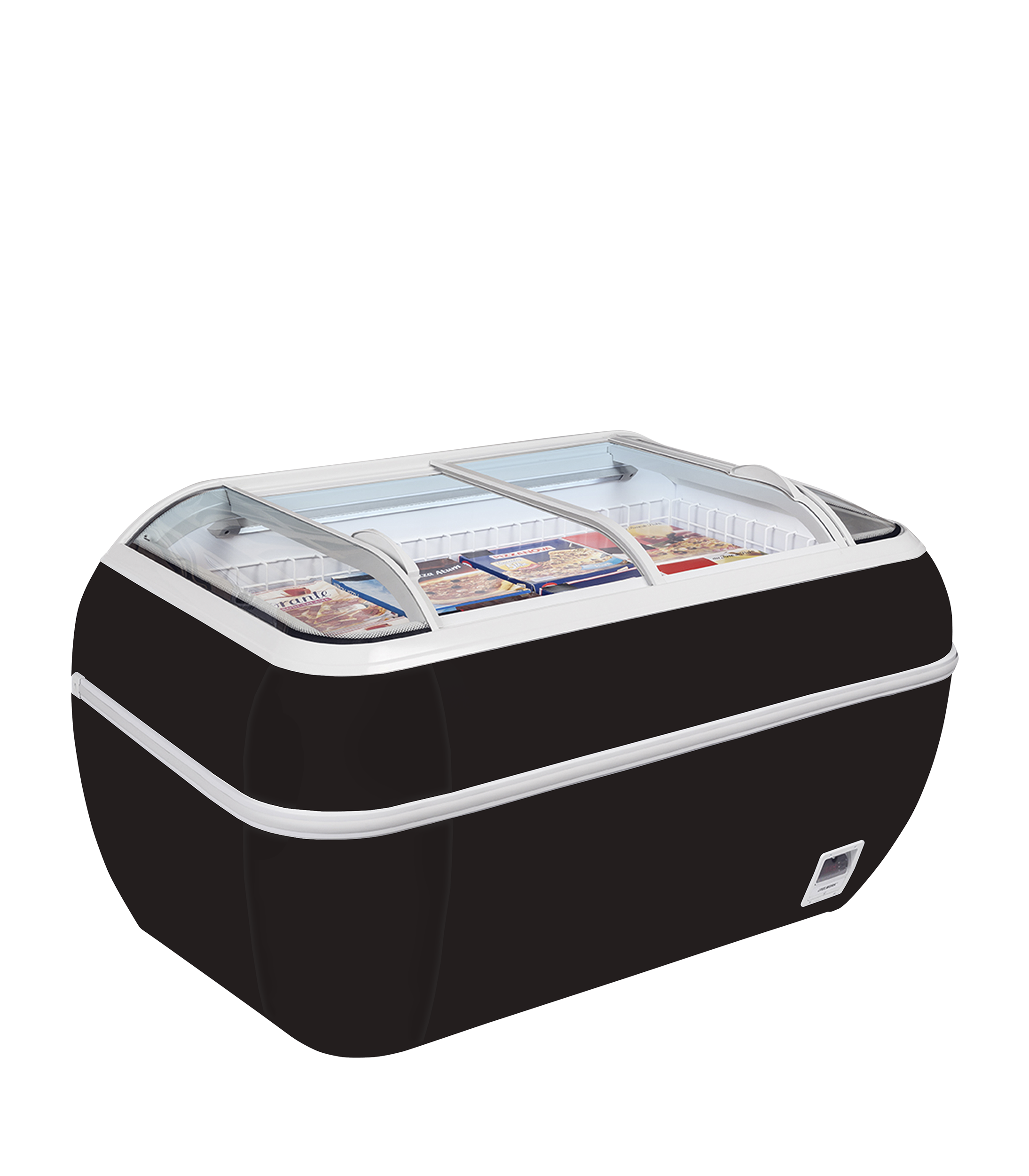 Zwarte supermarktkoeler/-vriezer - TEFCOLD