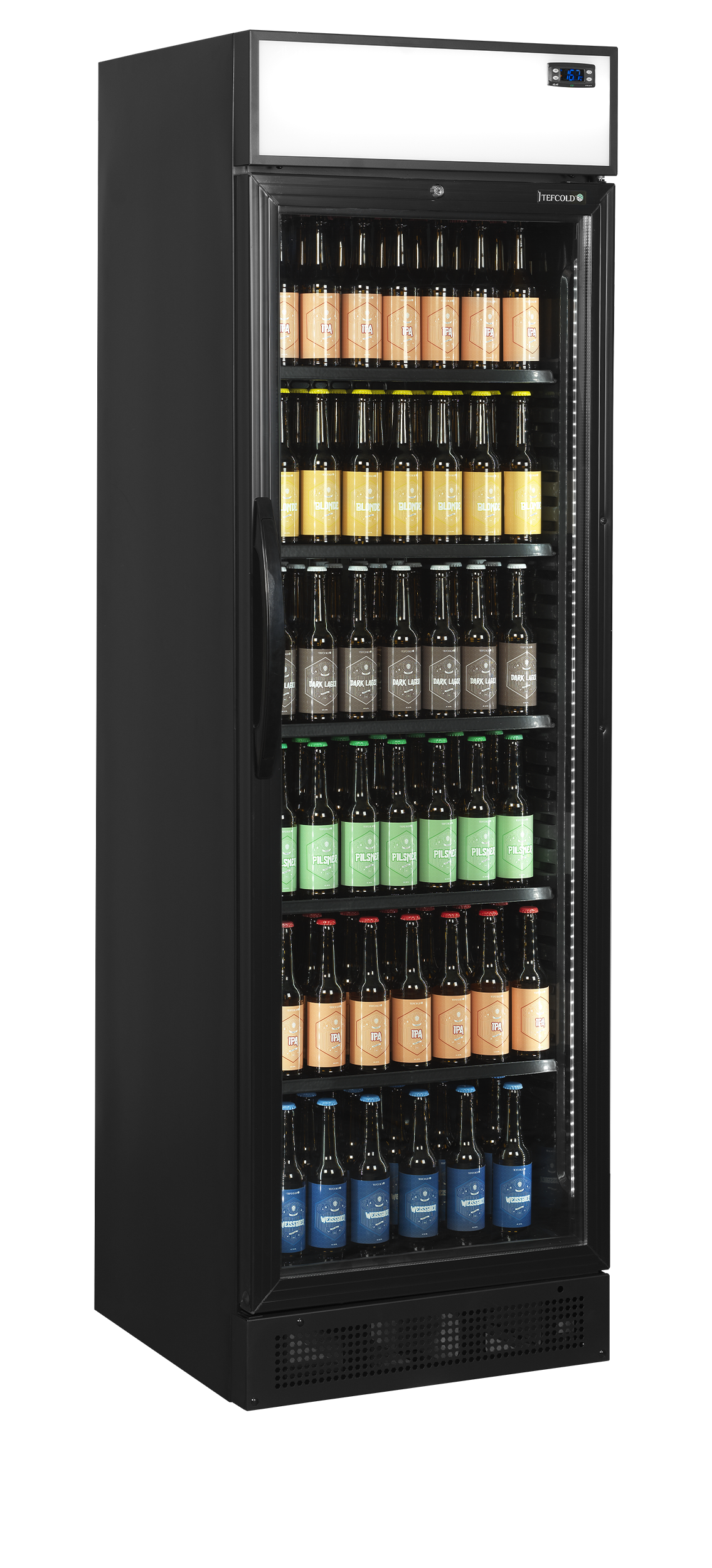 Zwarte flessenkoeler - TEFCOLD