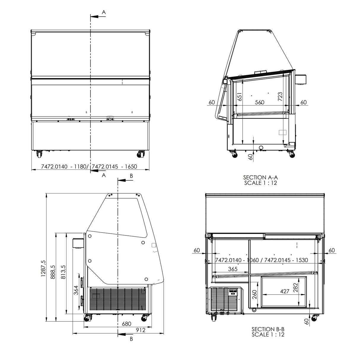 Combisteel Cuba Ice Cream Display Freezer 13 x 5 Litre - 7472.0145 Ice Cream Display Freezers Combisteel