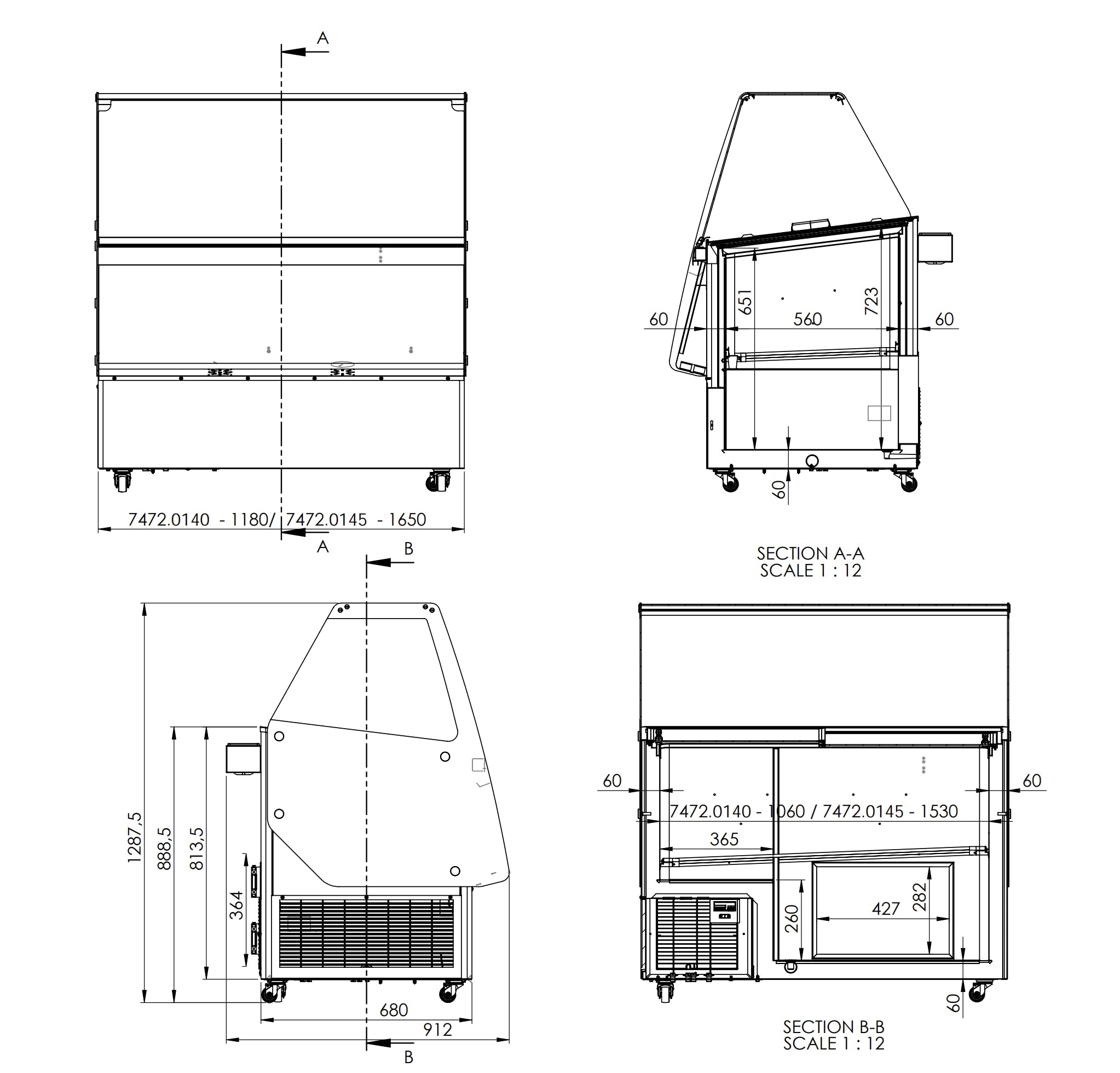 Combisteel Cuba Ice Cream Display Freezer 13 x 5 Litre - 7472.0145 Ice Cream Display Freezers Combisteel