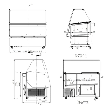 Combisteel Cuba Ice Cream Display Freezer 13 x 5 Litre - 7472.0145 Ice Cream Display Freezers Combisteel