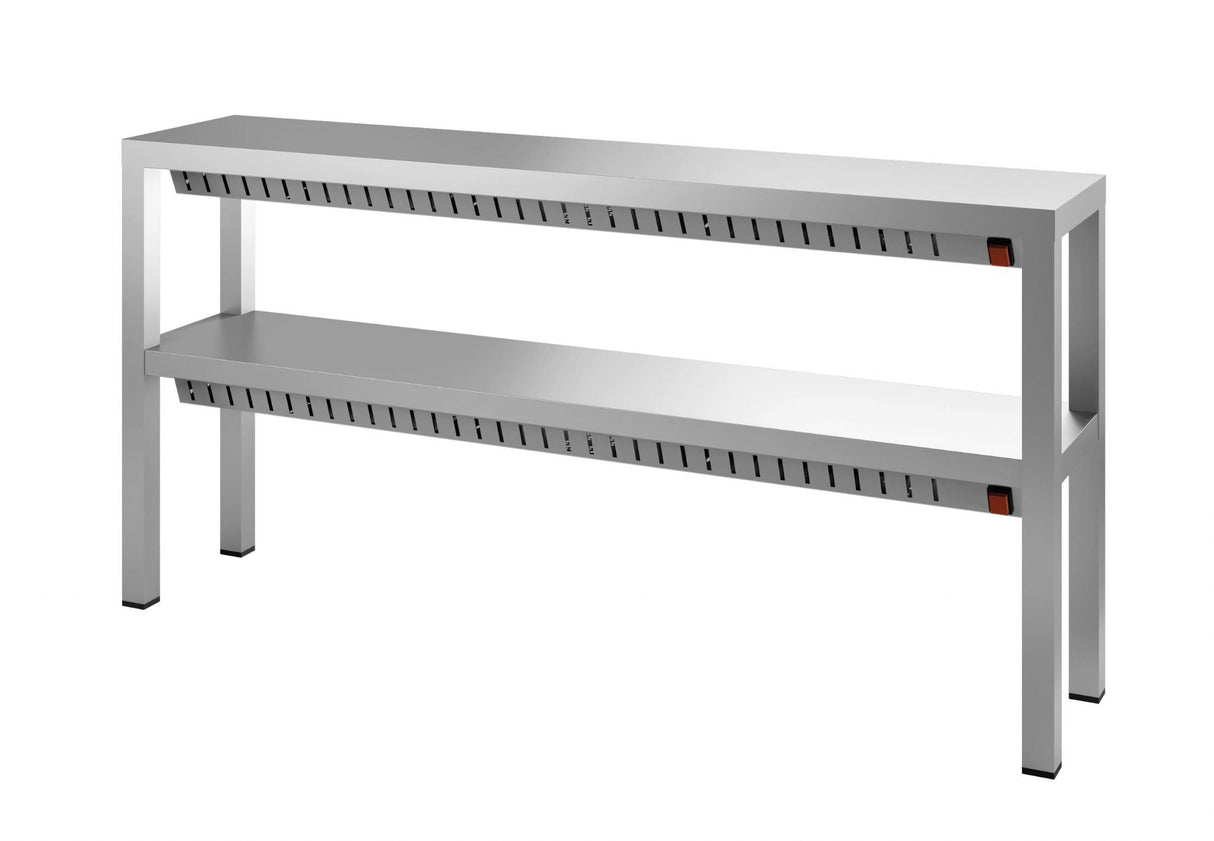 Combisteel Double Halogen Heated Overshelf 1600mm 6 x 350W - 7452.0325 Heated Gantry Chef's Rack Combisteel