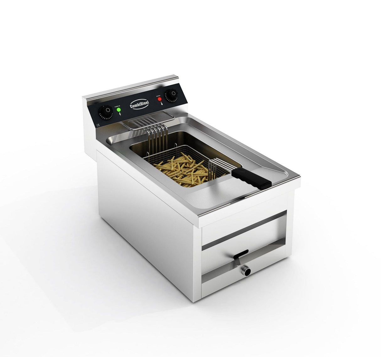 Combisteel Electric Counter Top Fryer Single Tank 12L 6Kw 400v - 7455.0930 Countertop Electric Fryers Combisteel
