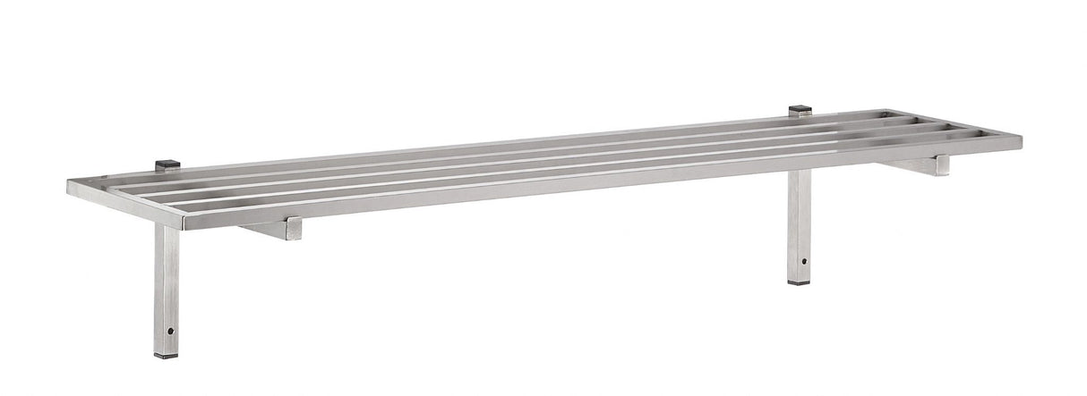 Combisteel Stainless Steel Tube Wall Shelf 1600mm Wide - 7419.0306 Stainless Steel Wall Shelves Combisteel