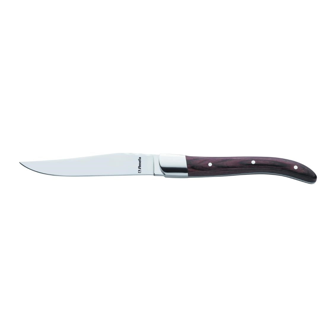 Amefa Royal Steak Knife Rosewood - CU065 Amefa