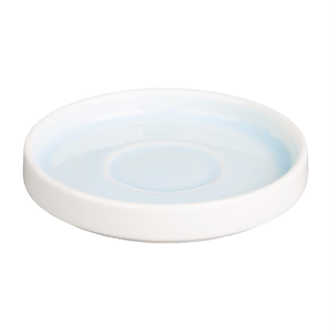 Olympia Fondant Saucers Aqua 115mm (Pack of 6) - CU183 Olympia