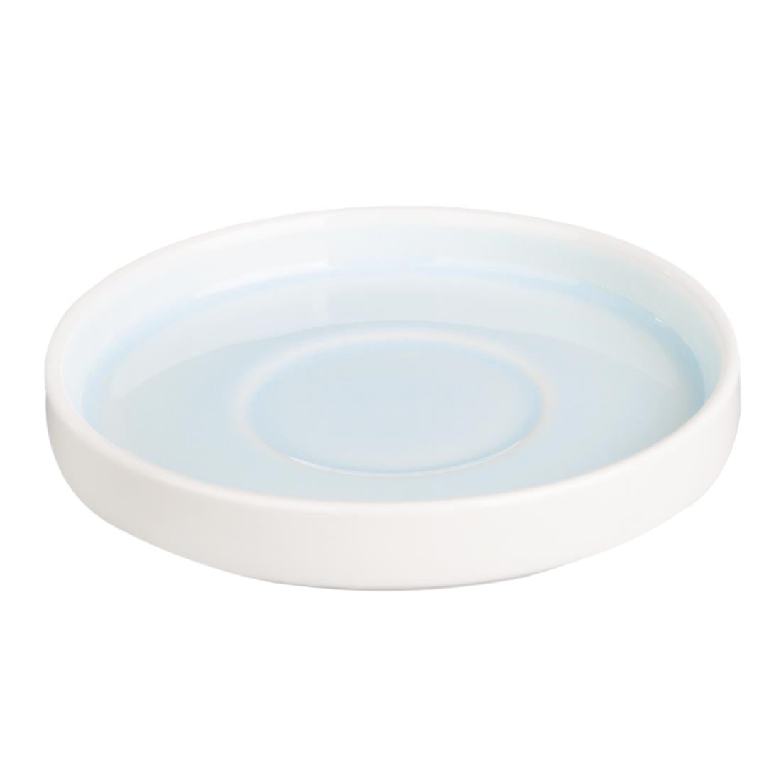 Olympia Fondant Saucers Aqua 136mm (Pack of 6) - CU185 Olympia