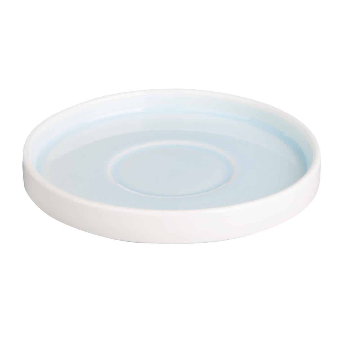 Olympia Fondant Saucers Aqua 155mm (Pack of 6) - CU187 Olympia