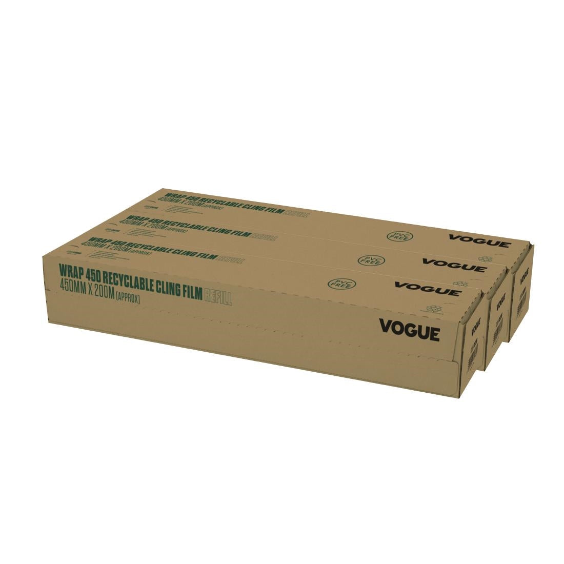 Vogue Wrap450 Eco Cling Film Refill (Pack of 3) - CU258 Vogue
