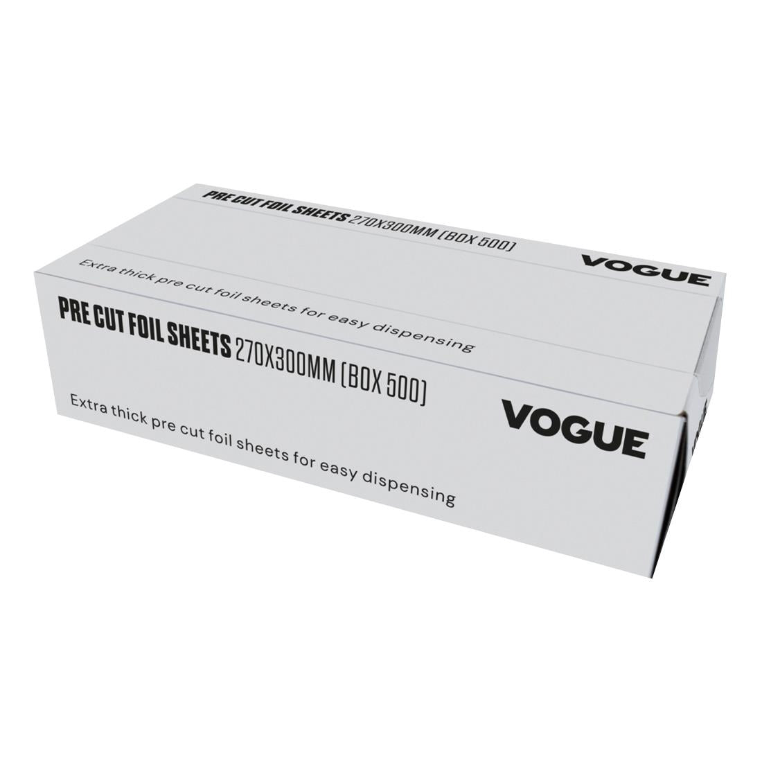 Vogue Aluminium Foil Sheets 270x300mm (Pack of 500) - CU259 Vogue