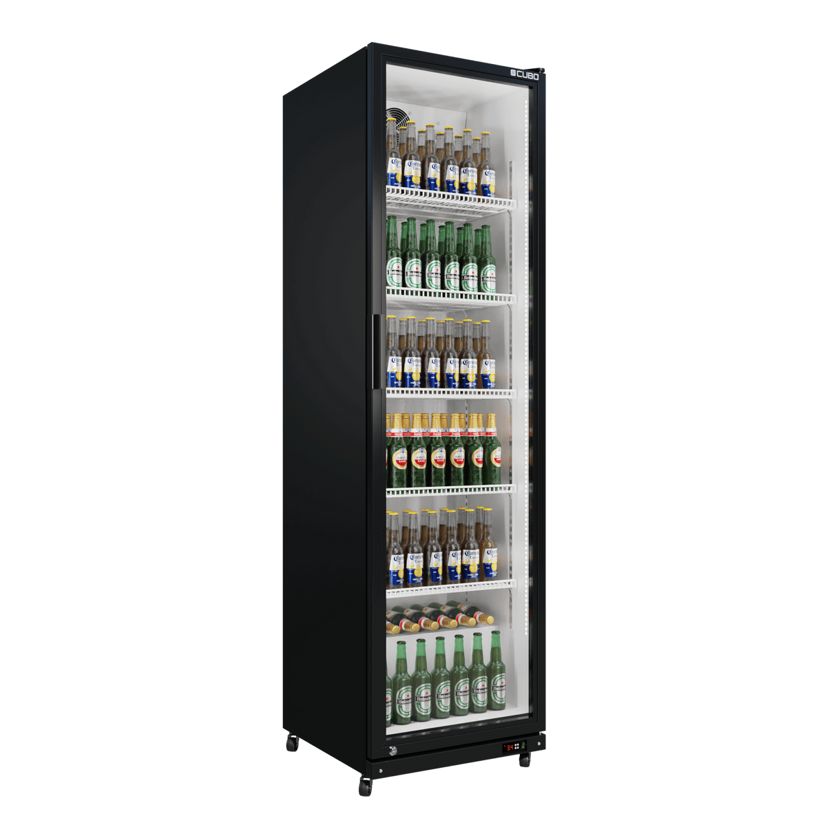 CUBO Display Fridge 373L - 1 Glass Door with LED lights- Lockable - Energy Efficient - CS-390W