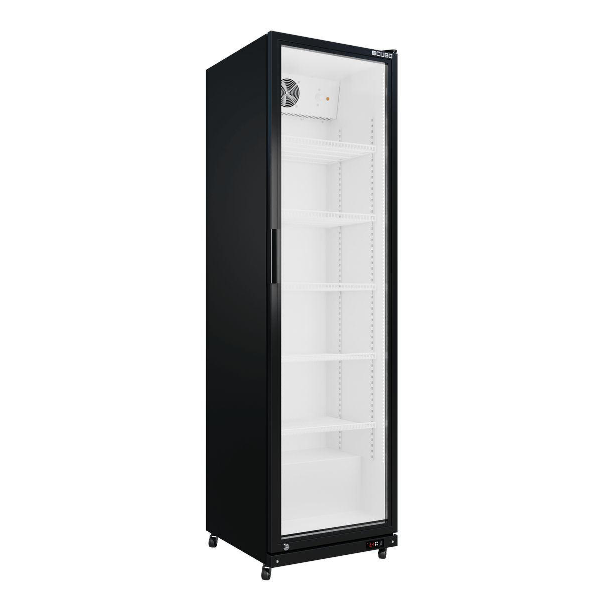 CUBO Display Fridge 373L - 1 Glass Door with LED lights- Lockable - Energy Efficient - CS-390W