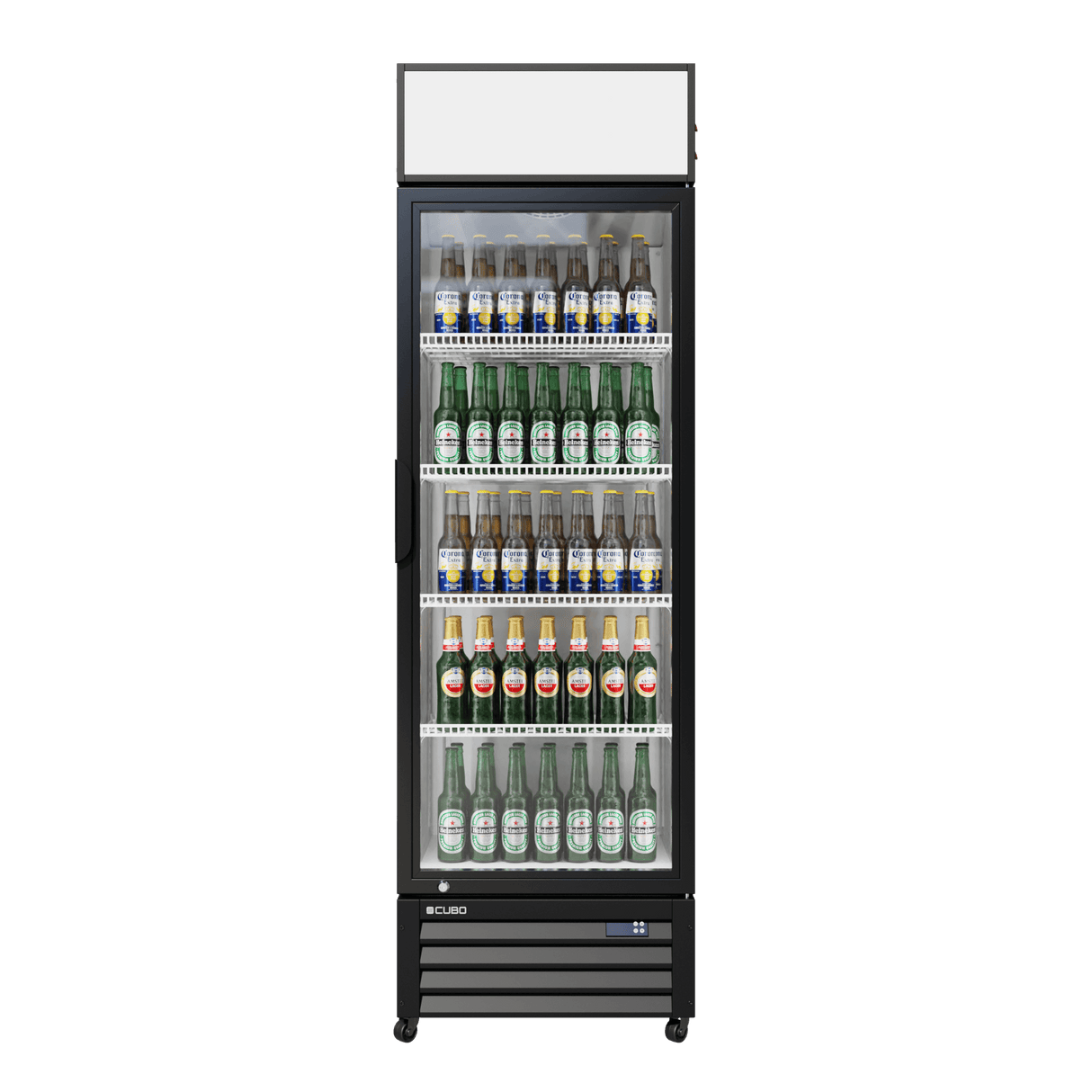 Cubo Drankenkoelkast 335L - Glazen deur met reclamedisplay - Afsluitbaar met slot - Energiezuinig - CS-370W-EE