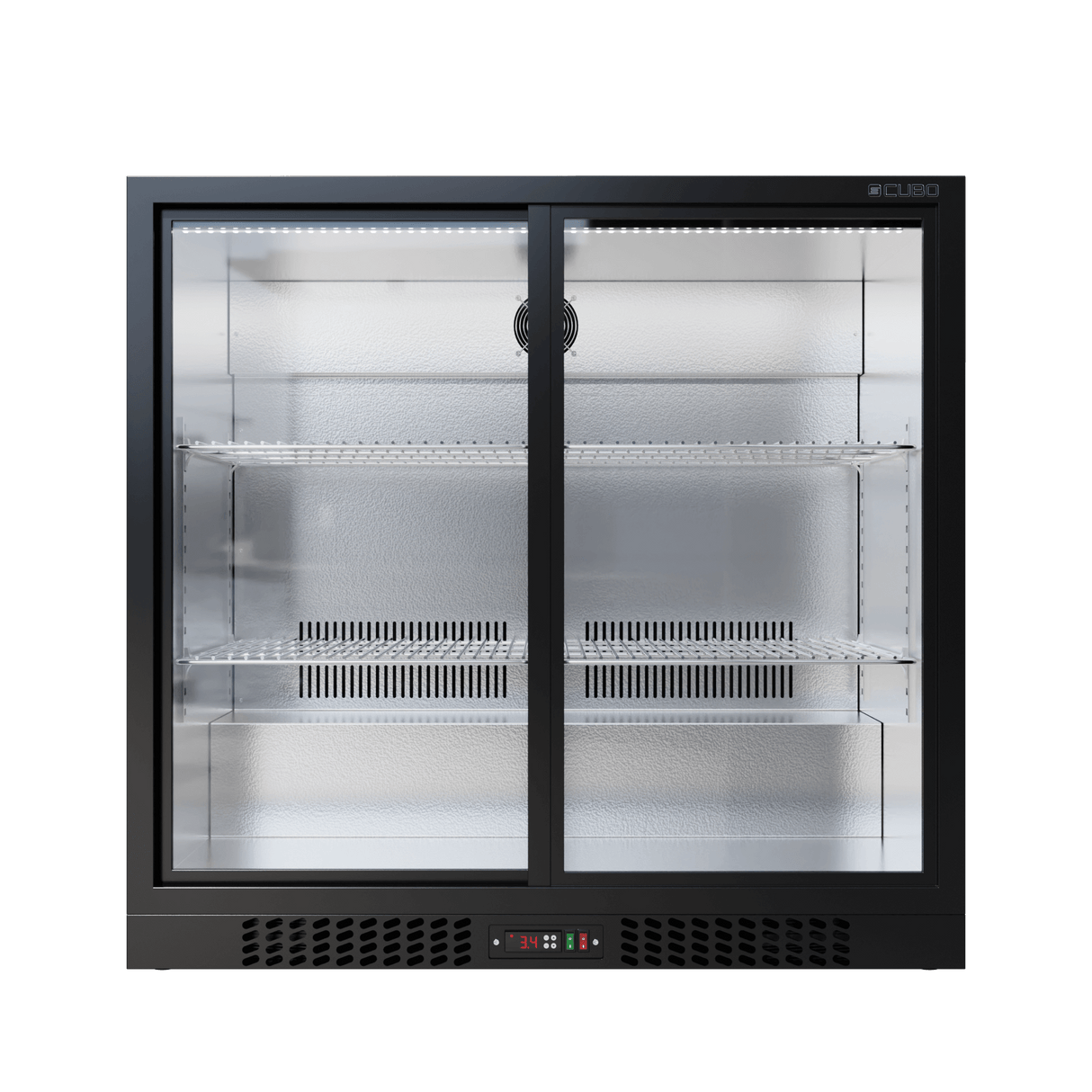 Cubo Barkühlschrank 207L - 2 Glasschiebetüren - Abschließbar - CS-210S-EE