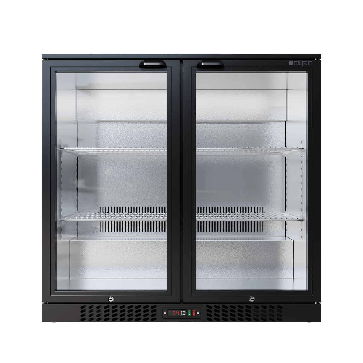 Cubo Barkoelkast 207L - 2 Scharnierende glazen deuren - Afsluitbaar met slot - CS-210H-EE