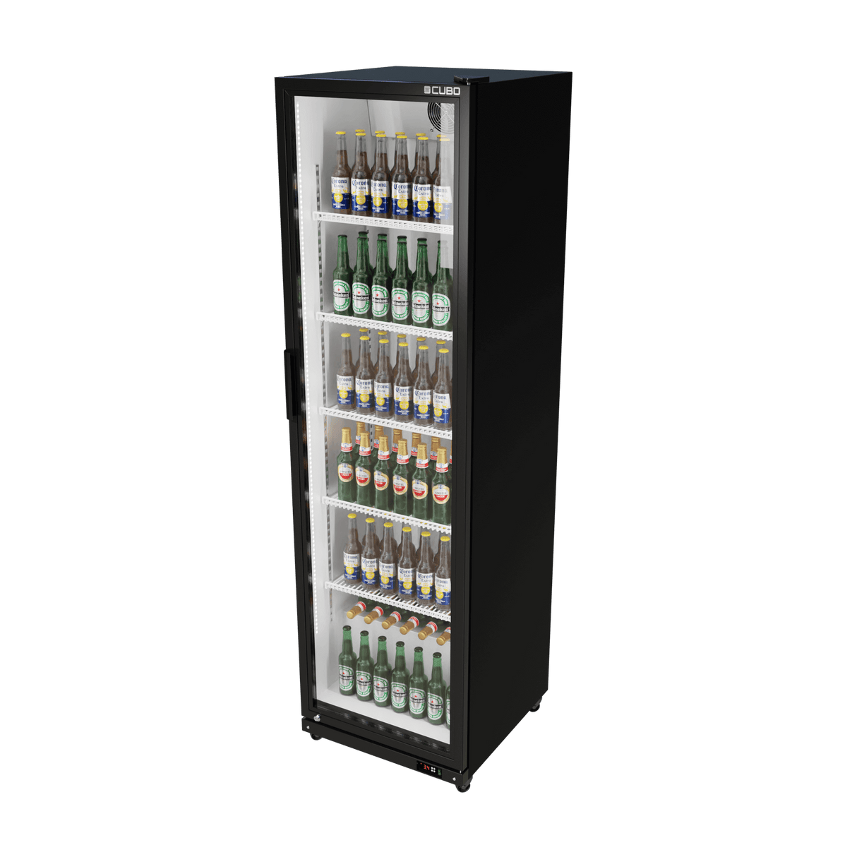 CUBO Display Fridge 373L - 1 Glass Door with LED lights- Lockable - Energy Efficient - CS-390W