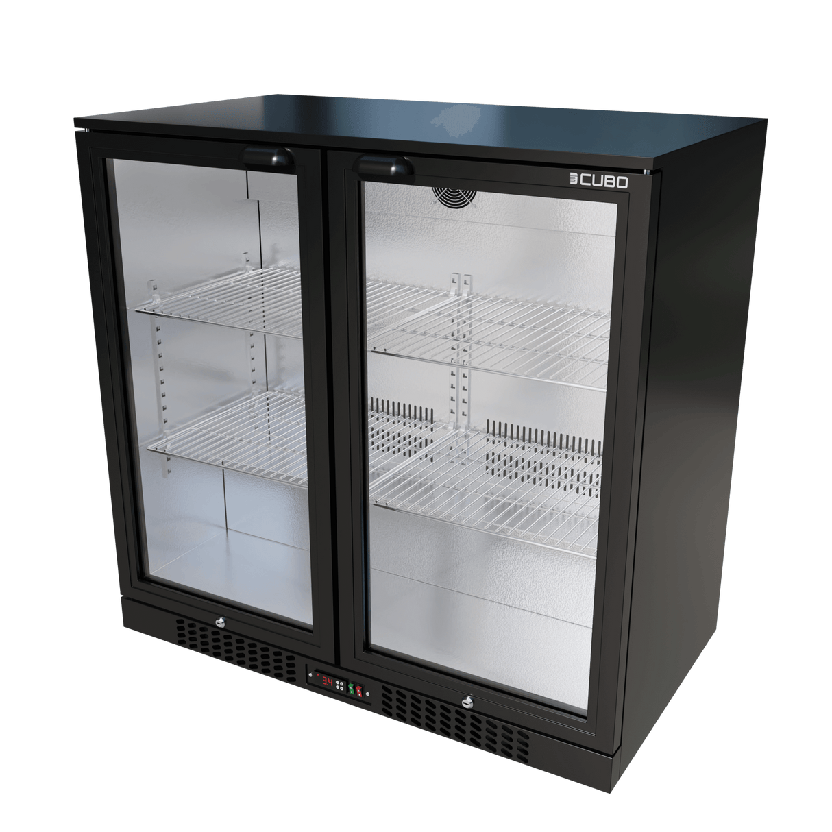 Cubo Barkoelkast 207L - 2 Scharnierende glazen deuren - Afsluitbaar met slot - CS-210H-EE