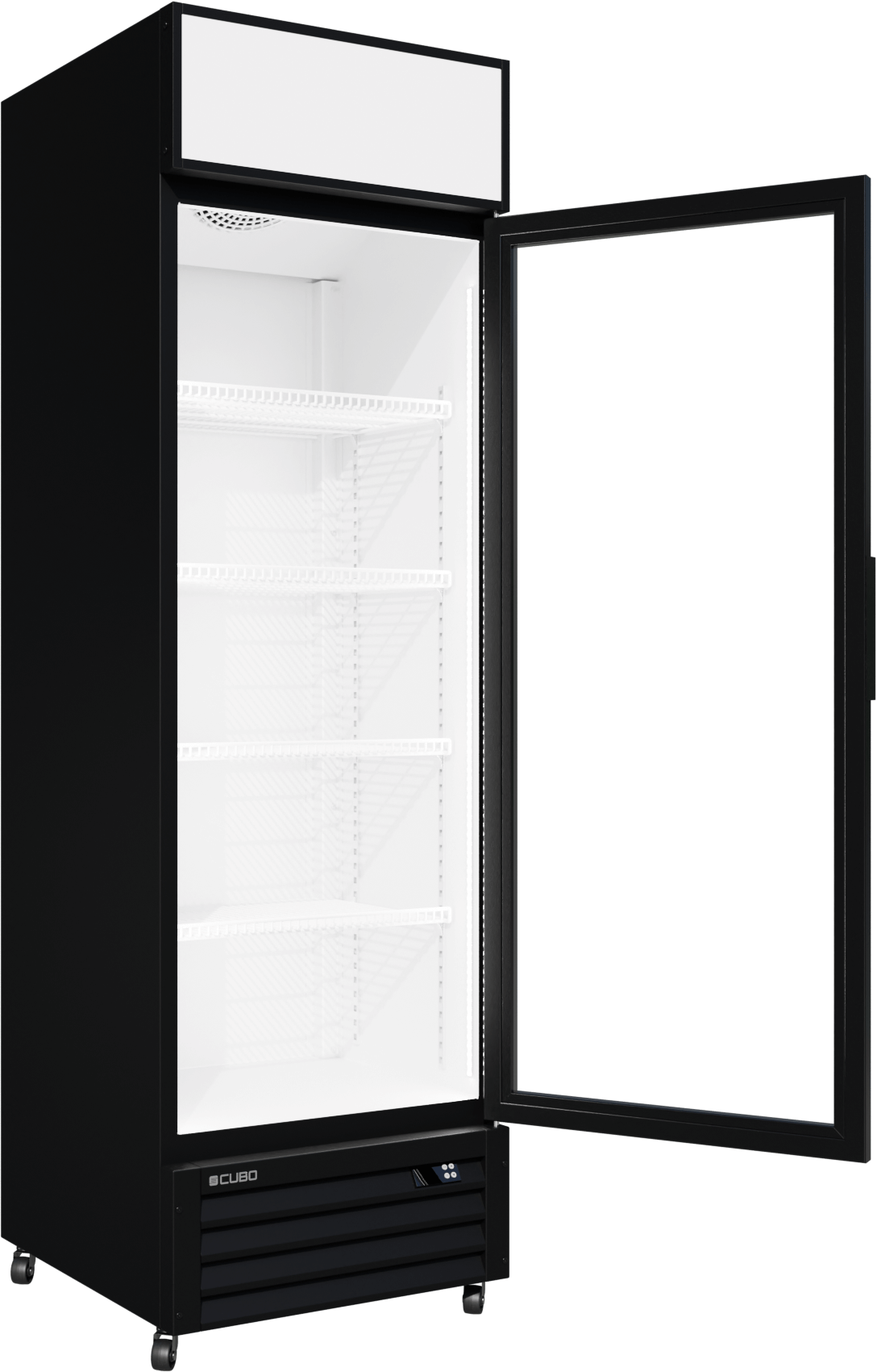 Cubo Drankenkoelkast 335L - Glazen deur met reclamedisplay - Afsluitbaar met slot - Energiezuinig - CS-370W-EE