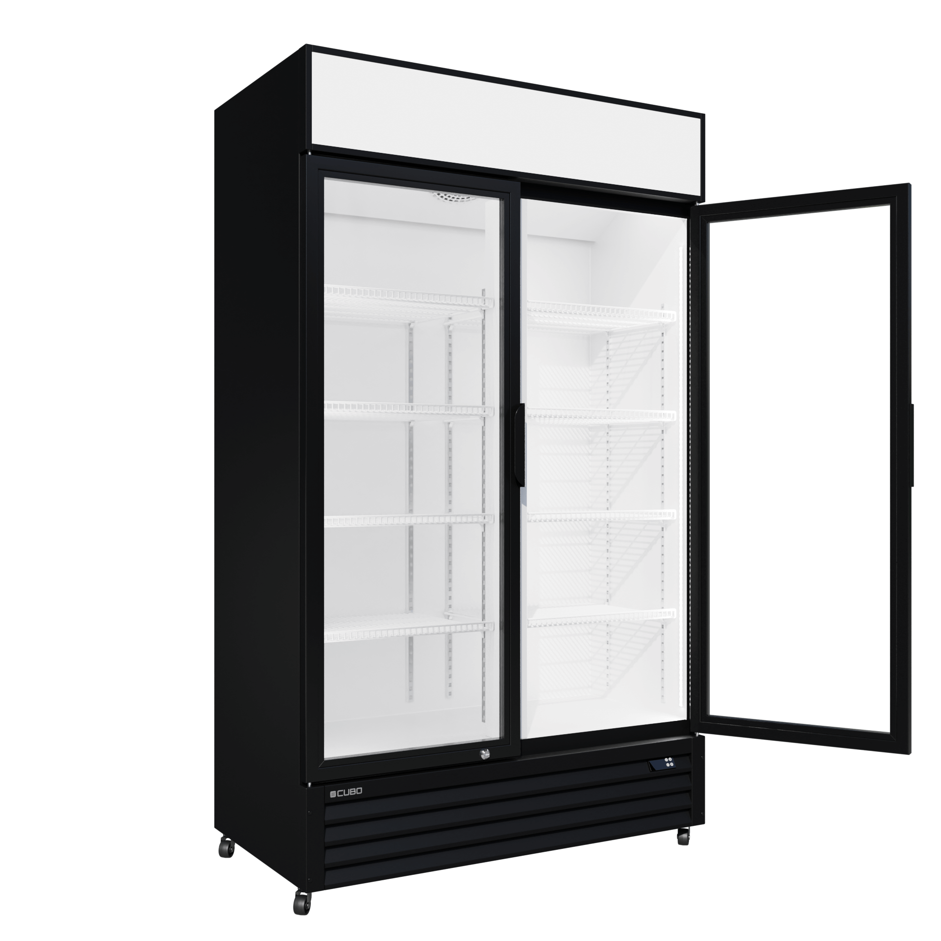 Cubo Drankenkoelkast 525L - 2 scharnierende glazen deuren met luifel voor verkoop - Afsluitbaar - Energiezuinig - CS-690A-EE