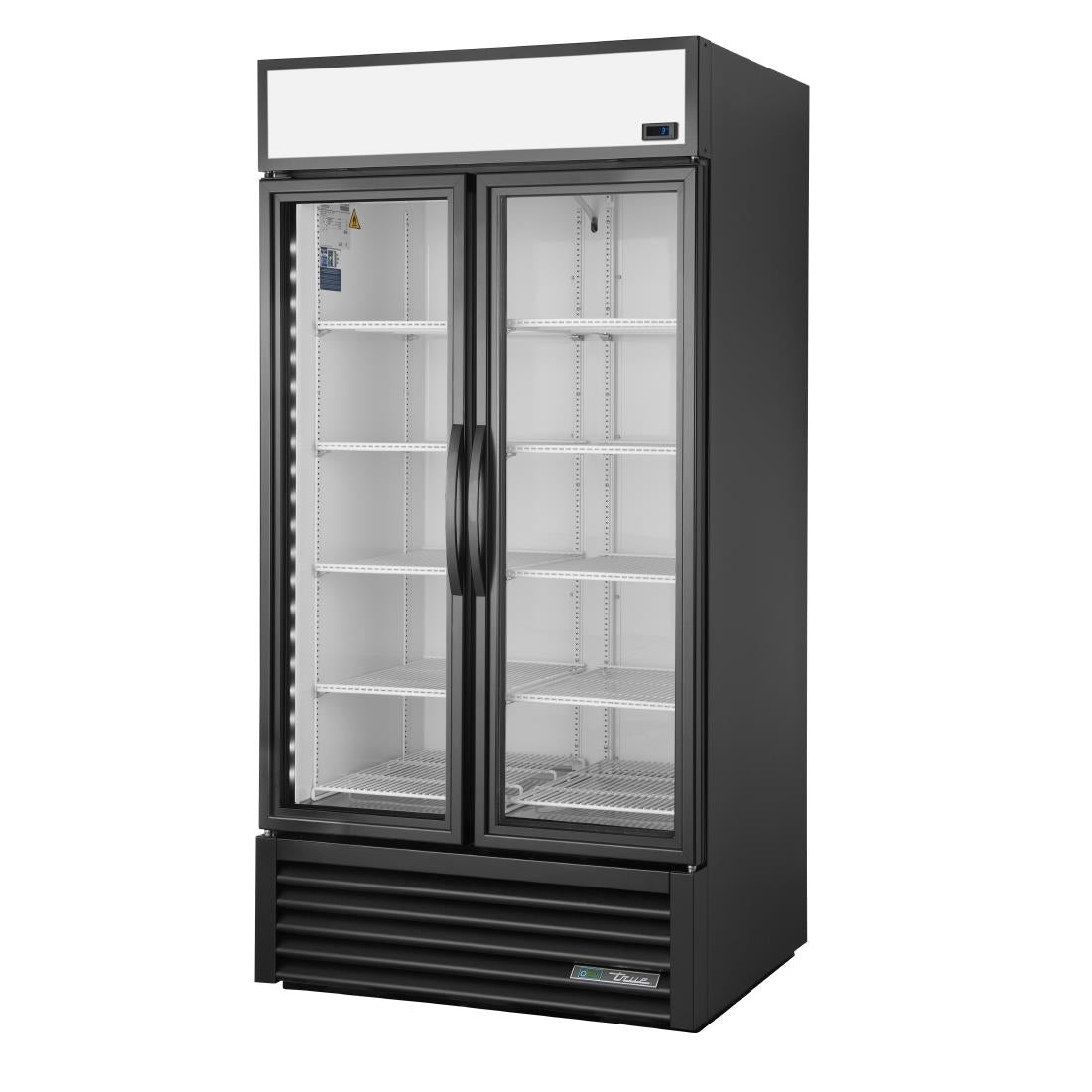 True 2 Glass Door 991L Upright Display Fridge Black GDM-35-HC-TSL01 - CW387 True