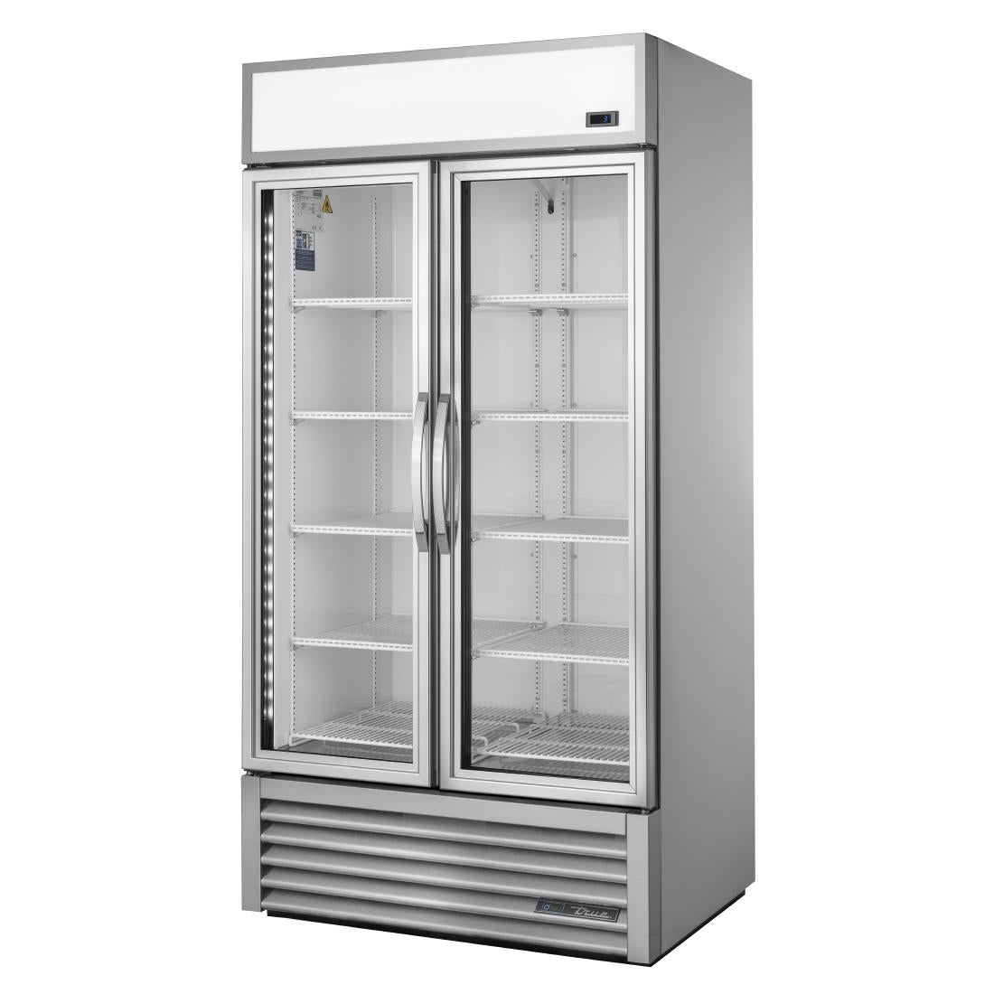 True 2 Glass Door 991L Upright Display Fridge Aluminium GDM-35HC-TSL01 - CW389 True