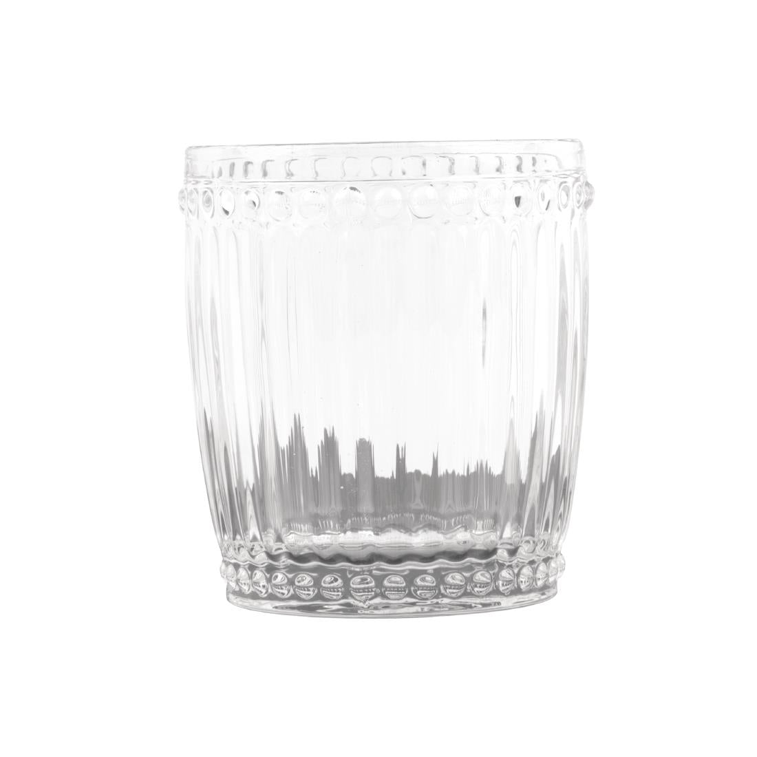 Olympia Baroque Whiskey Glasses Clear 325ml (Pack of 6) - CW397 Olympia