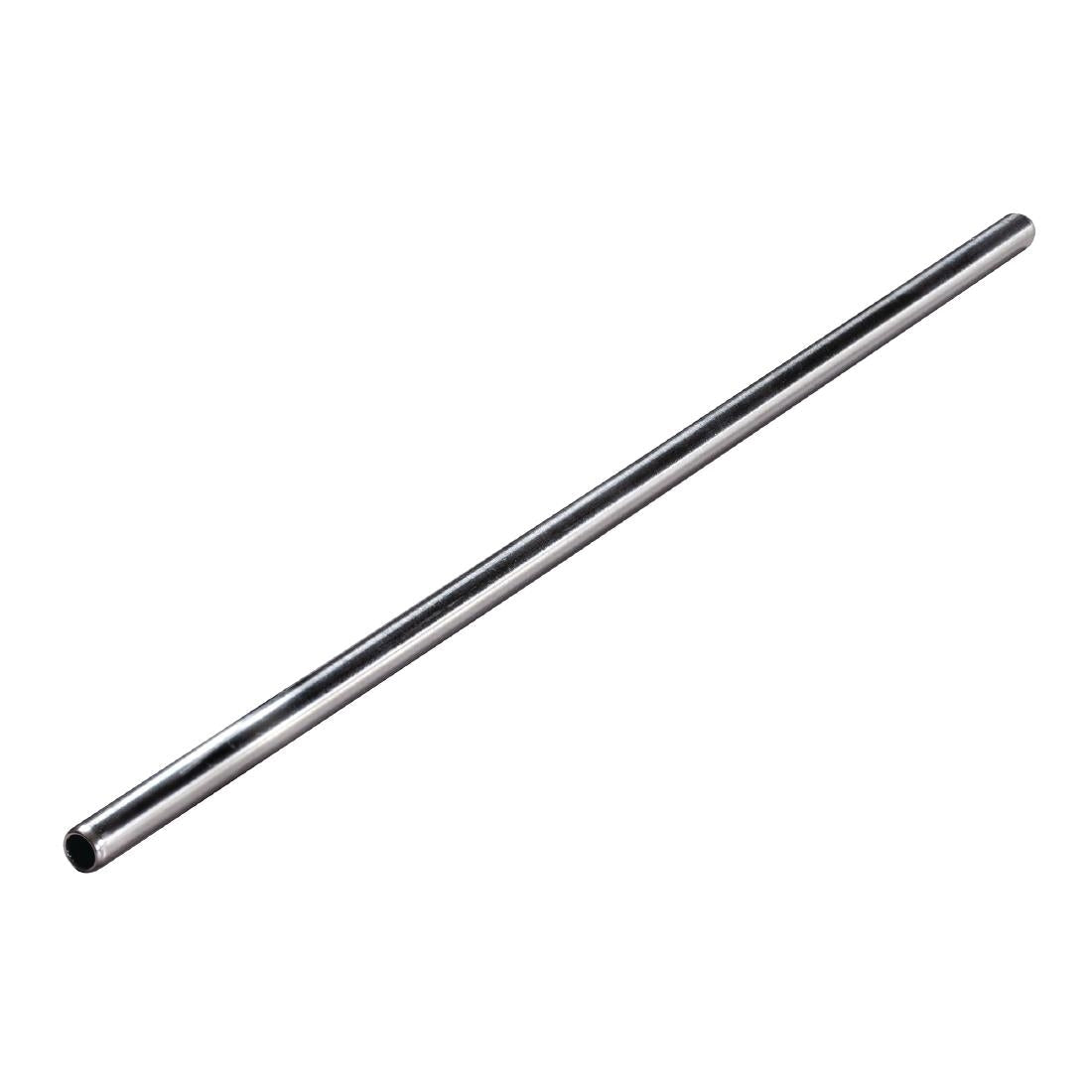 Beaumont Stainless Steel Metal Straws 8.5" (Pack of 25) - CW490 Beaumont