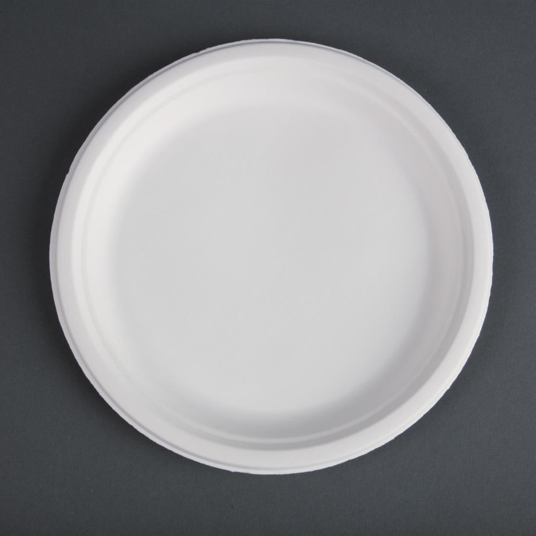 Fiesta Compostable Bagasse Plates Round 260mm (Pack of 50) - CW904 Fiesta