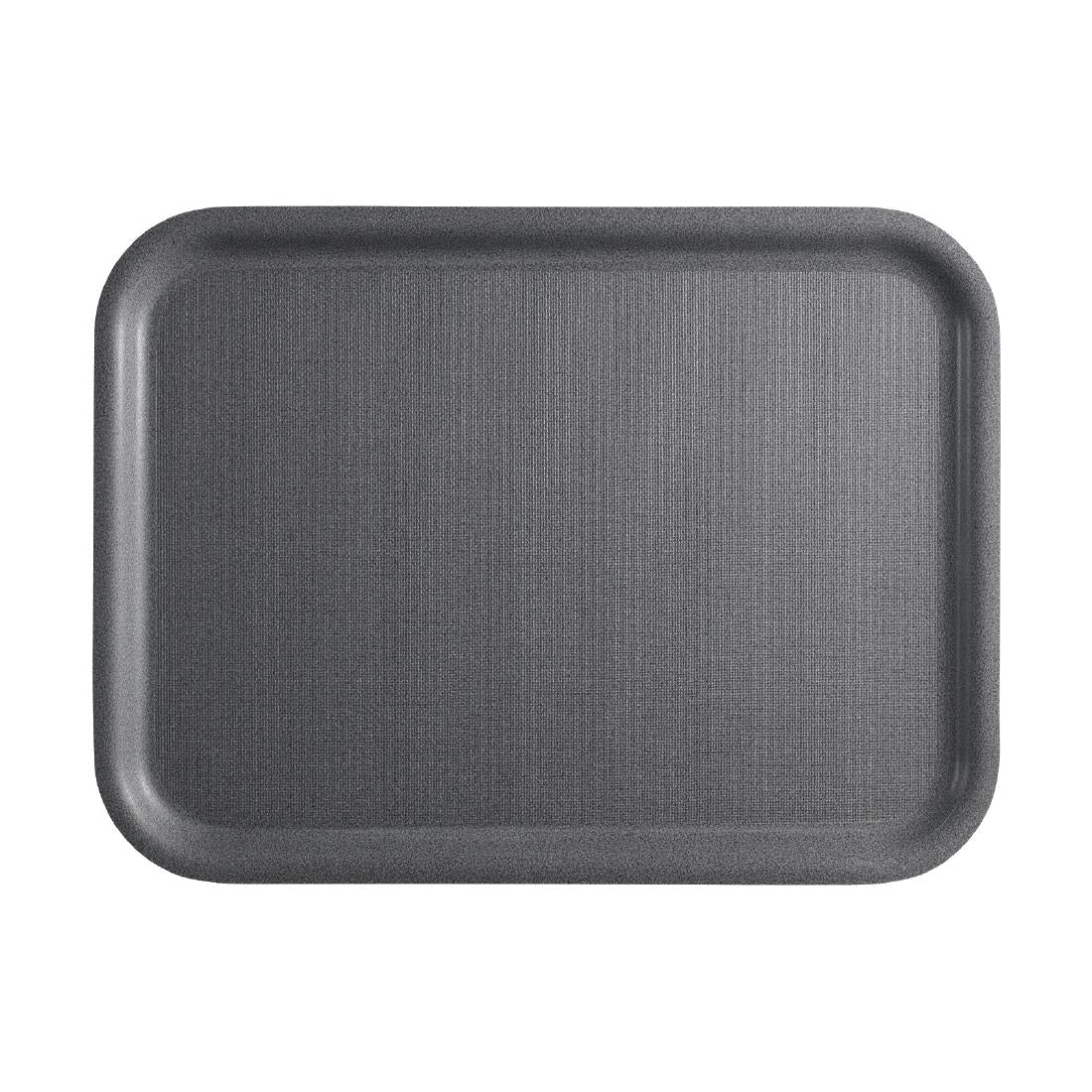 Cambro Mykonos Tray Charcoal Non-Slip Surface 340x460mm - CX381 Cambro