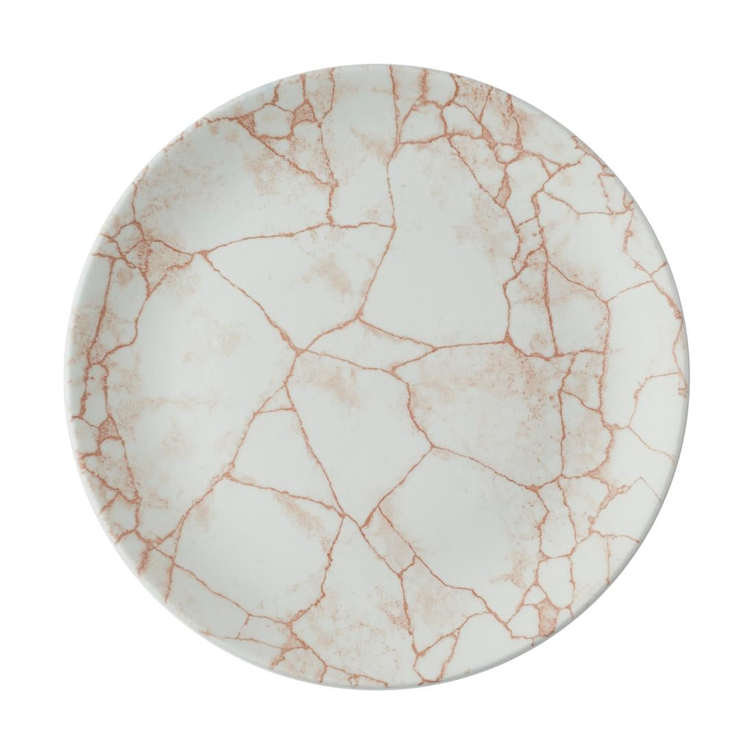 Churchill Studio Prints Kintsugi Evolve Coupe Plates Coral 260mm (Pack of 12) - CX678 Churchill