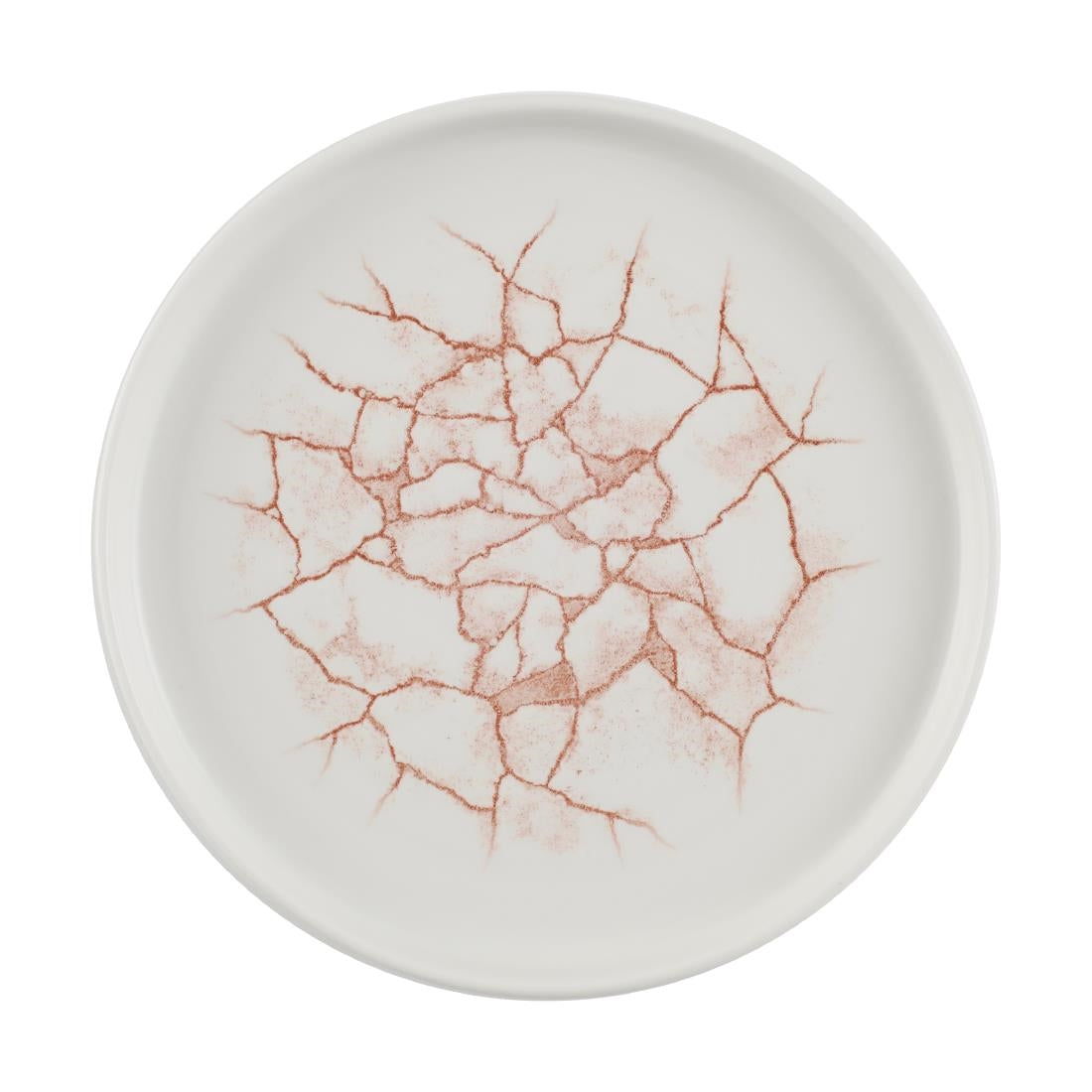 Churchill Studio Prints Kintsugi Walled Plates Coral 220mm (Pack of 6) - CX688 Churchill
