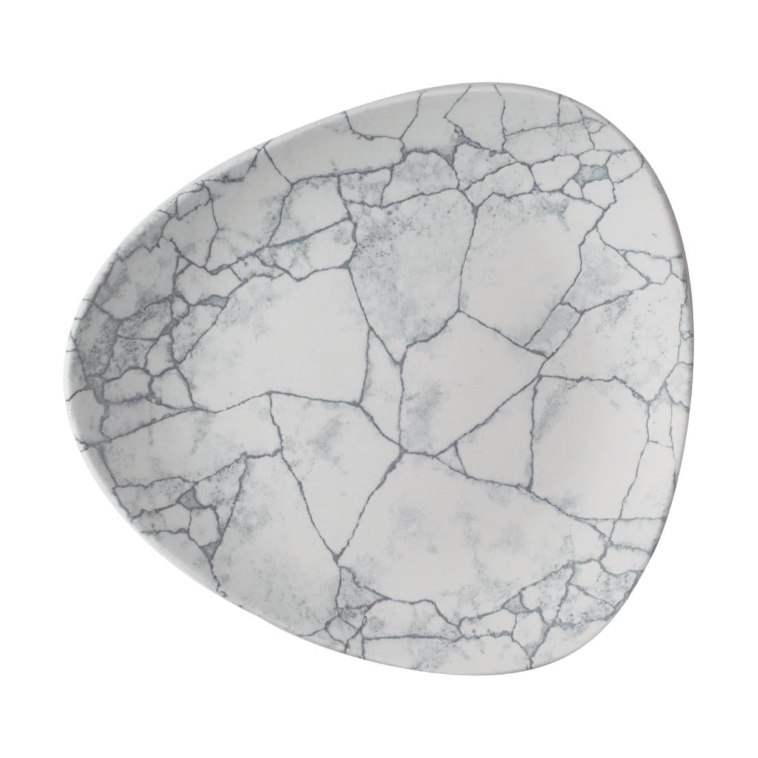 Churchill Studio Prints Kintsugi Pearl Grey Lotus Plates 254mm (Pack of 12) - CX692 Churchill