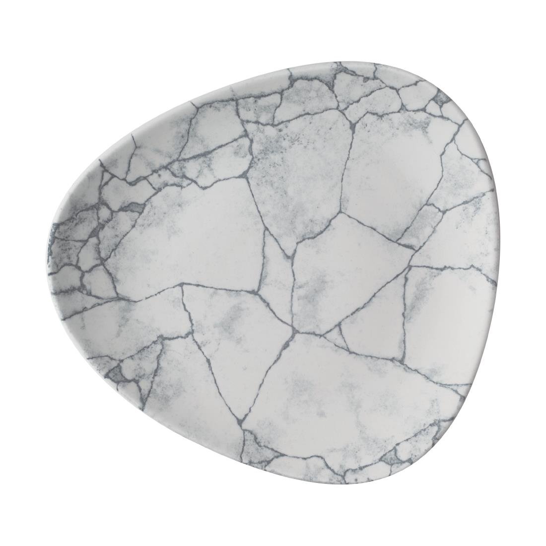 Churchill Studio Prints Kintsugi Pearl Grey Lotus Plates 228mm (Pack of 12) - CX694 Churchill