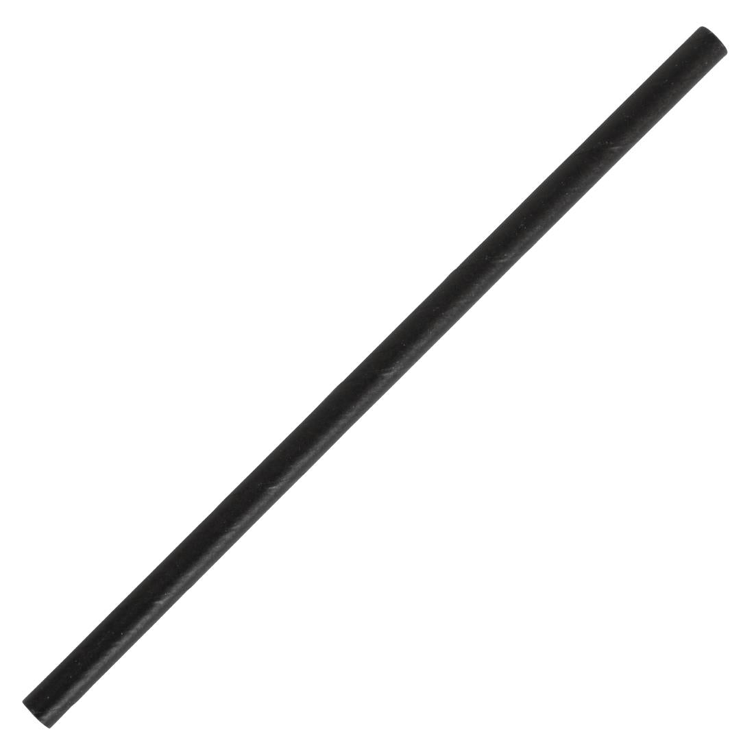 Fiesta Compostable Paper Cocktail Stirrer Straws Black (Pack of 250) - CY080 Fiesta
