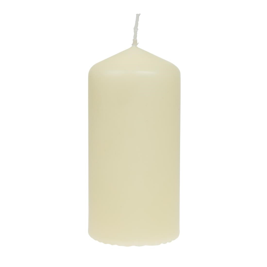 Bolsius Tall Pillar Candles Ivory 120mm (Pack of 12) - DB087 Bolsius