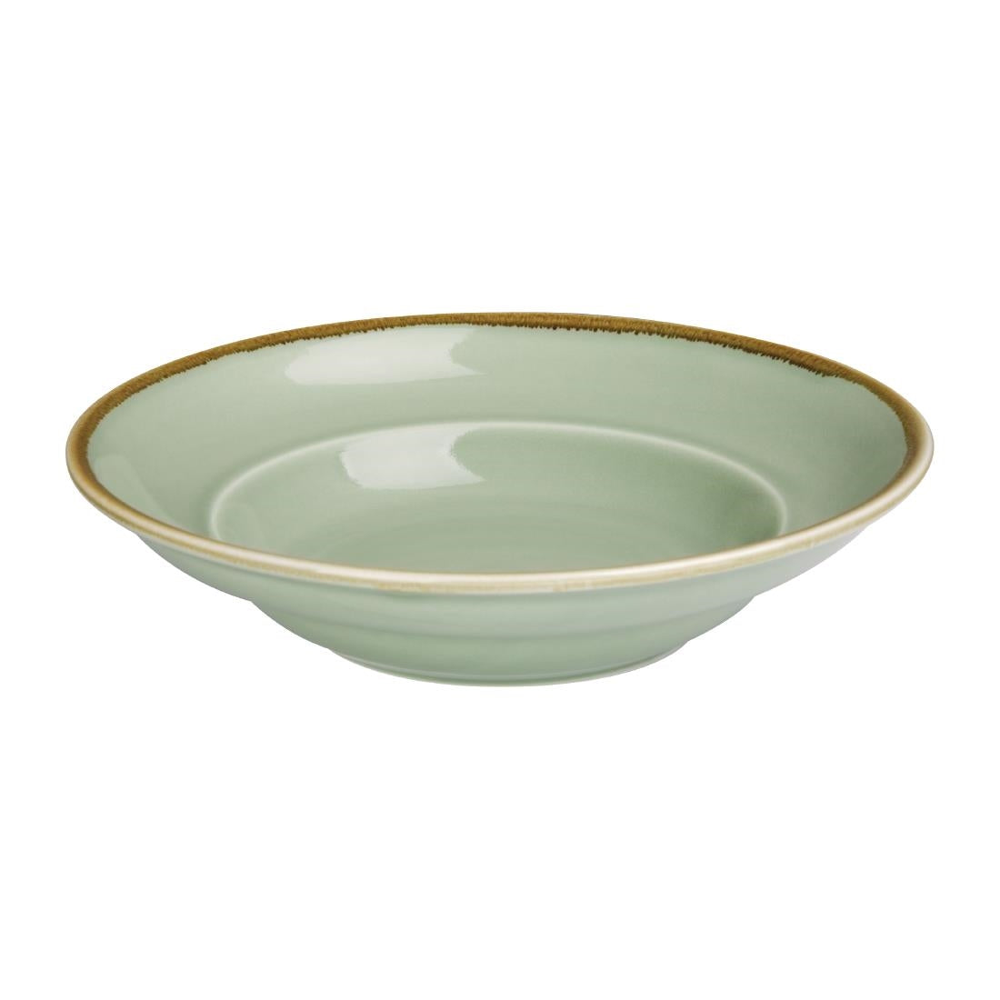 Olympia Kiln Pasta Bowls Moss 250mm (Pack of 4) - DC307 Olympia