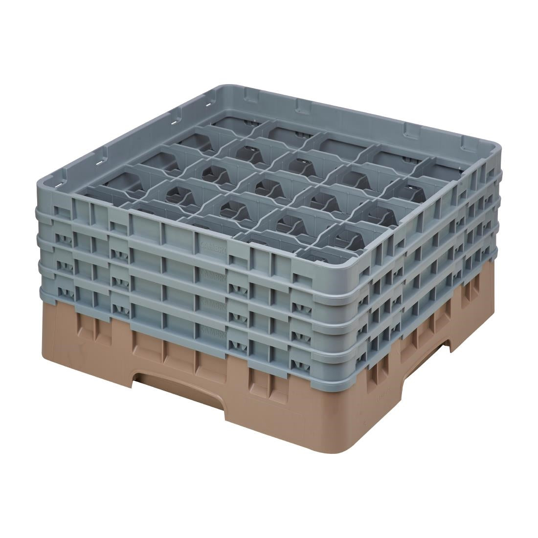 Cambro Camrack Beige 25 Compartments Max Glass Height 215mm - DE790 Cambro