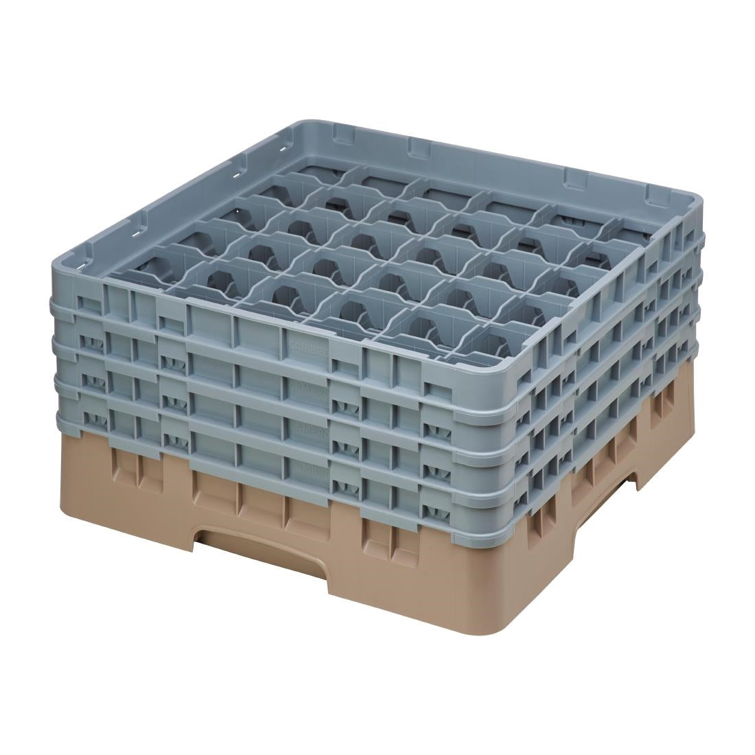 Cambro Camrack Beige 36 Compartments Max Glass Height 215mm - DE796 Cambro