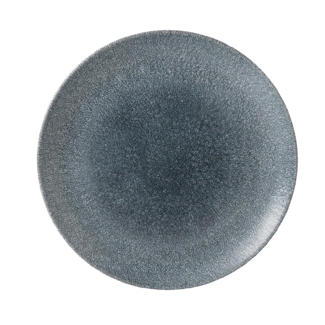 Churchill Studio Prints Raku Round Coupe Plate Topaz Blue 260mm (Pack of 12) - DE883 Churchill