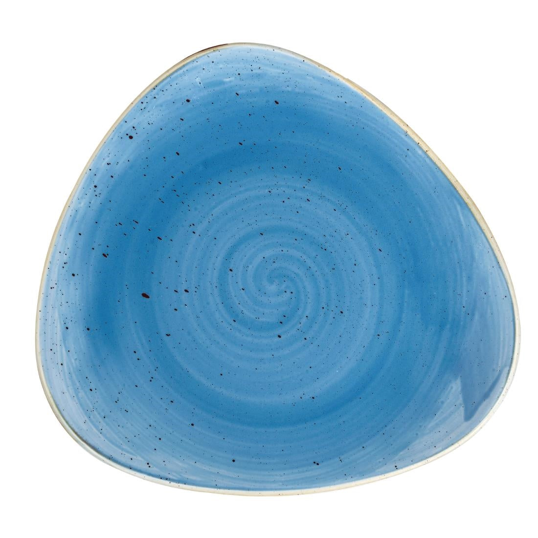 Churchill Stonecast Triangle Plates Cornflower Blue 197mm (Pack of 12) - DF771 Churchill